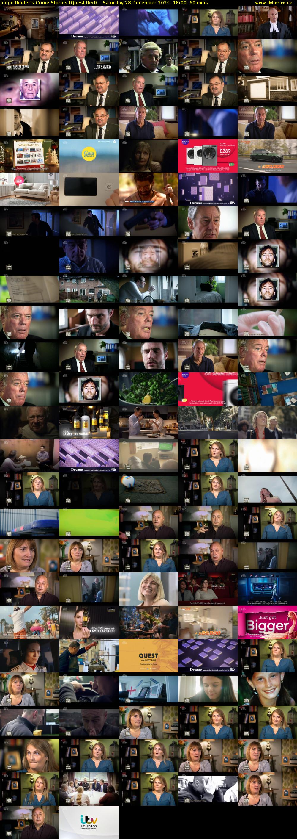 Judge Rinder's Crime Stories (Quest Red) Saturday 28 December 2024 18:00 - 19:00