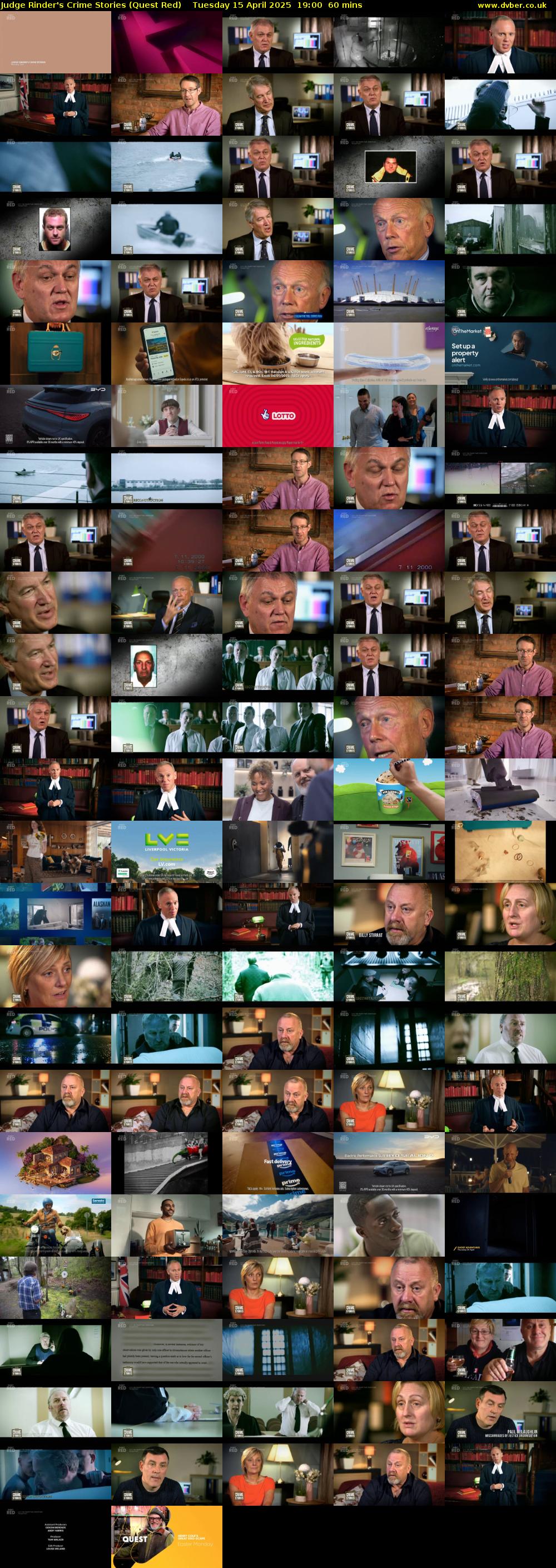 Judge Rinder's Crime Stories (Quest Red) Tuesday 15 April 2025 19:00 - 20:00