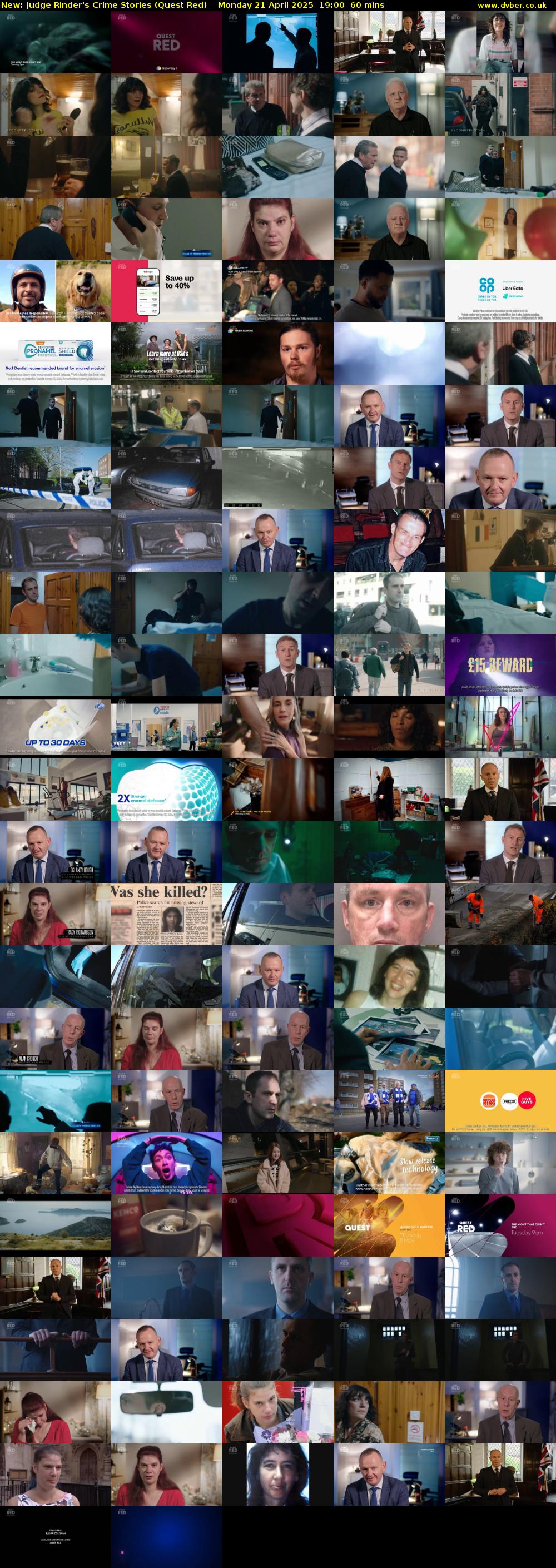 Judge Rinder's Crime Stories (Quest Red) Monday 21 April 2025 19:00 - 20:00