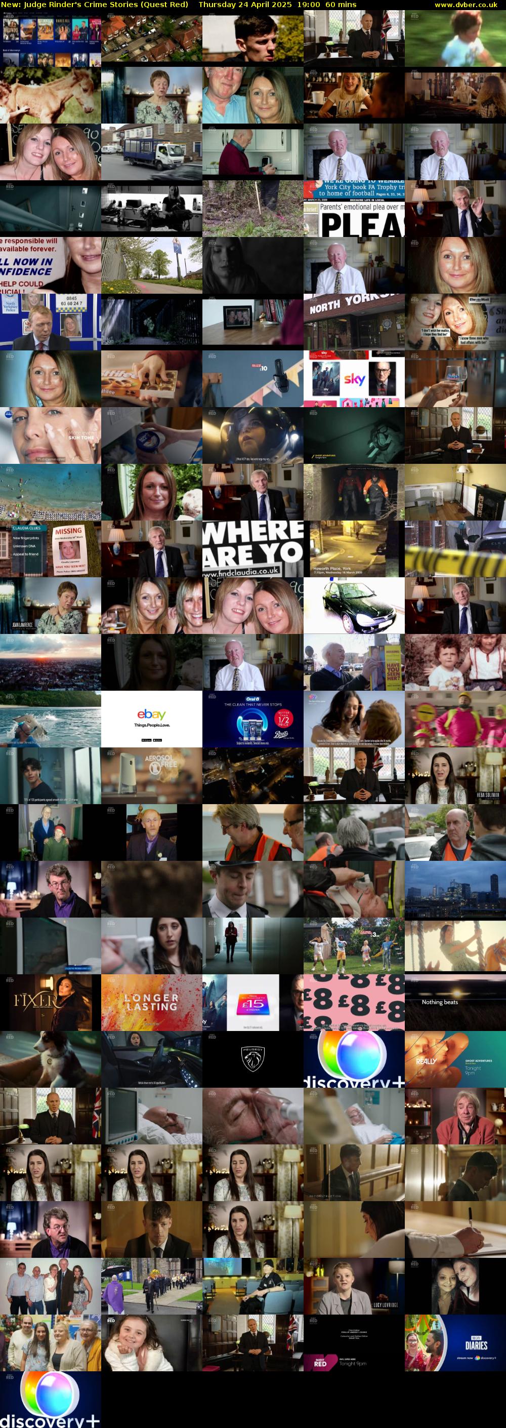 Judge Rinder's Crime Stories (Quest Red) Thursday 24 April 2025 19:00 - 20:00