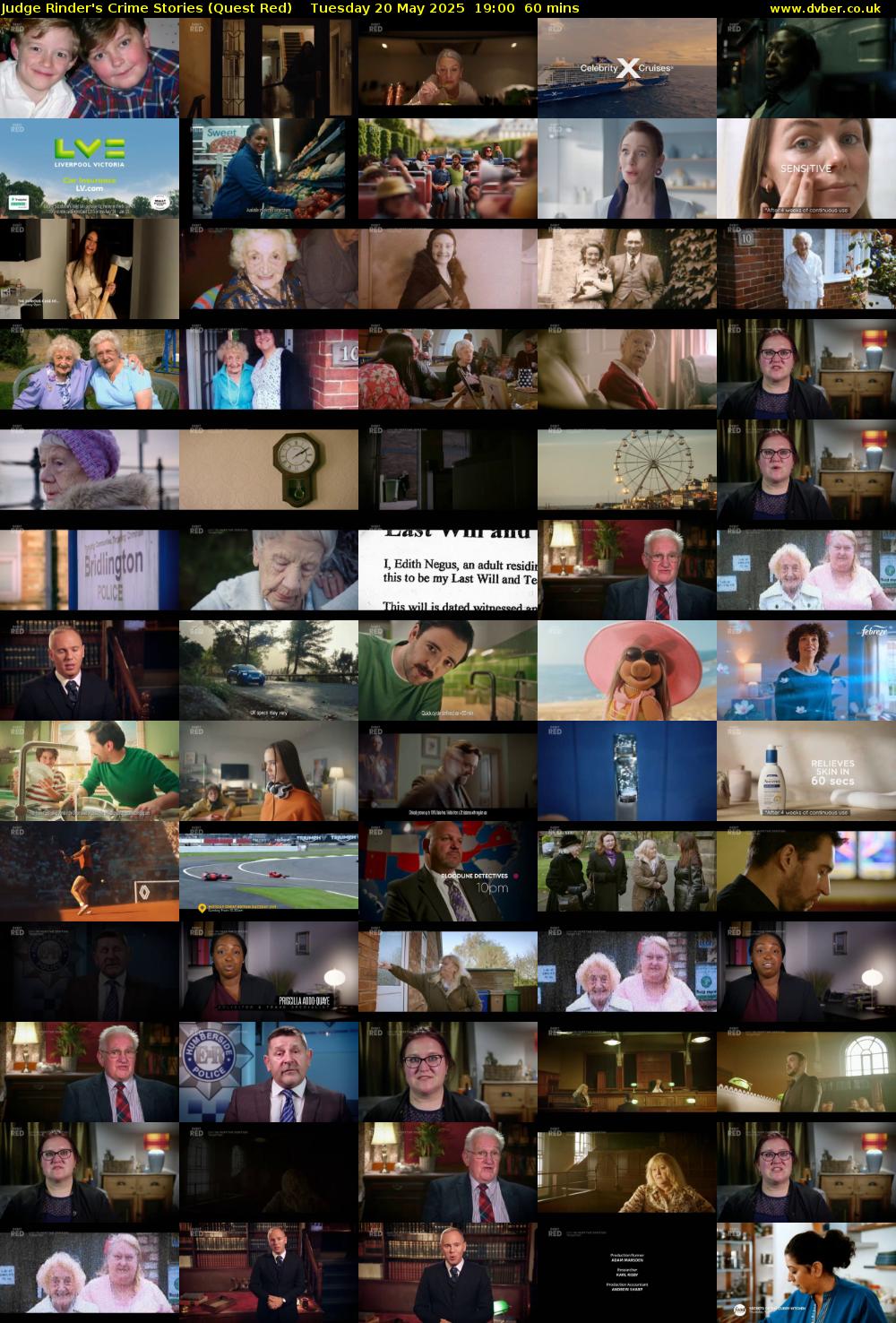 Judge Rinder's Crime Stories (Quest Red) Tuesday 20 May 2025 19:00 - 20:00