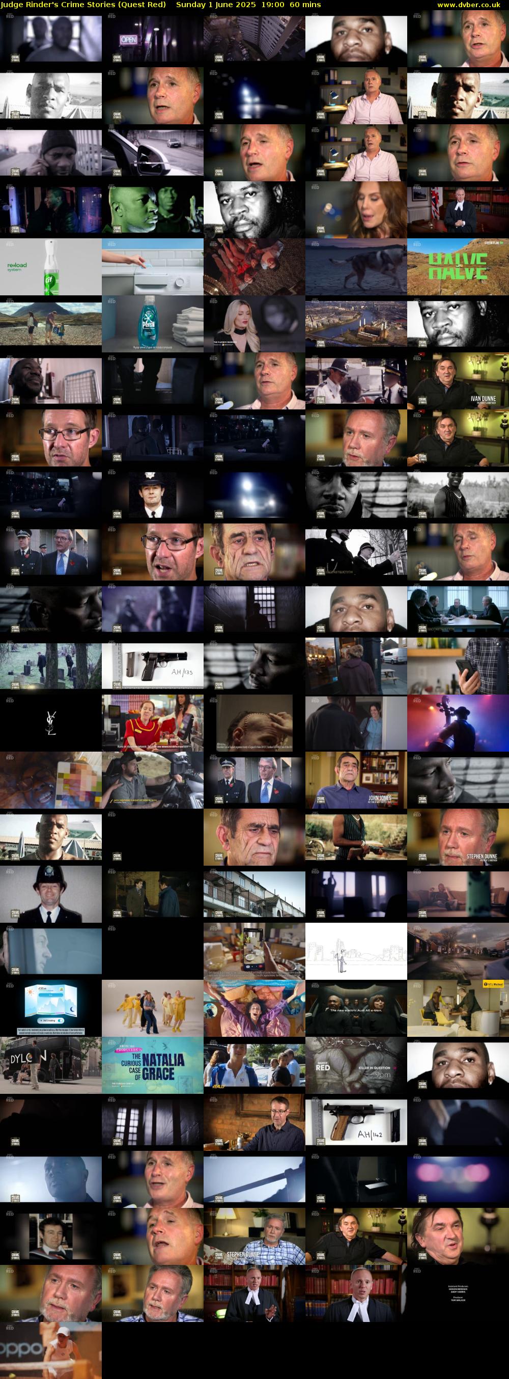 Judge Rinder's Crime Stories (Quest Red) Sunday 1 June 2025 19:00 - 20:00