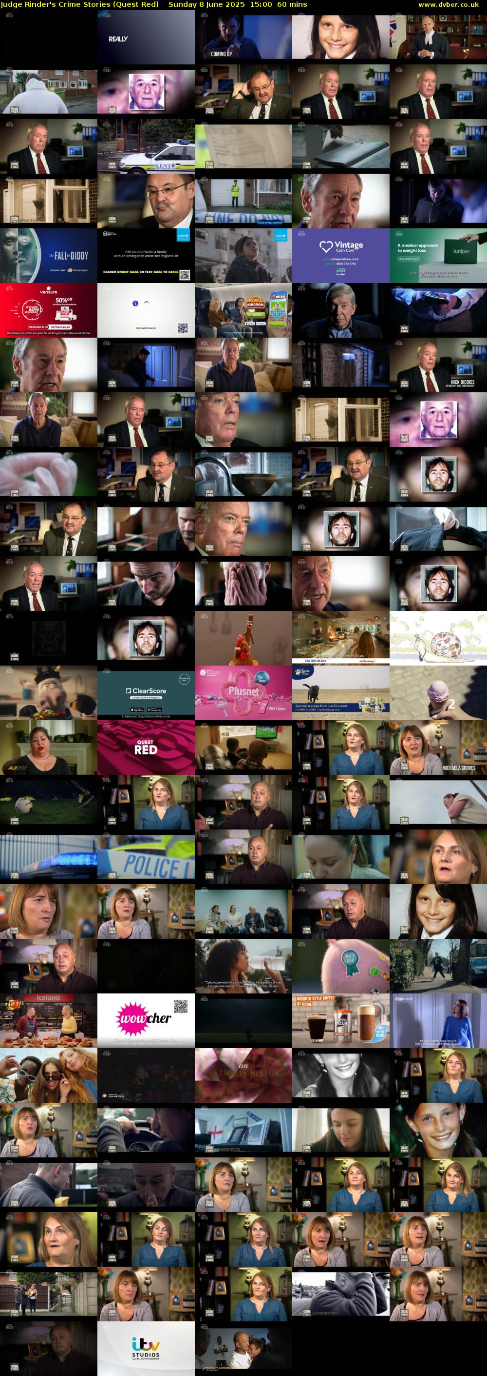 Judge Rinder's Crime Stories (Quest Red) Sunday 8 June 2025 15:00 - 16:00