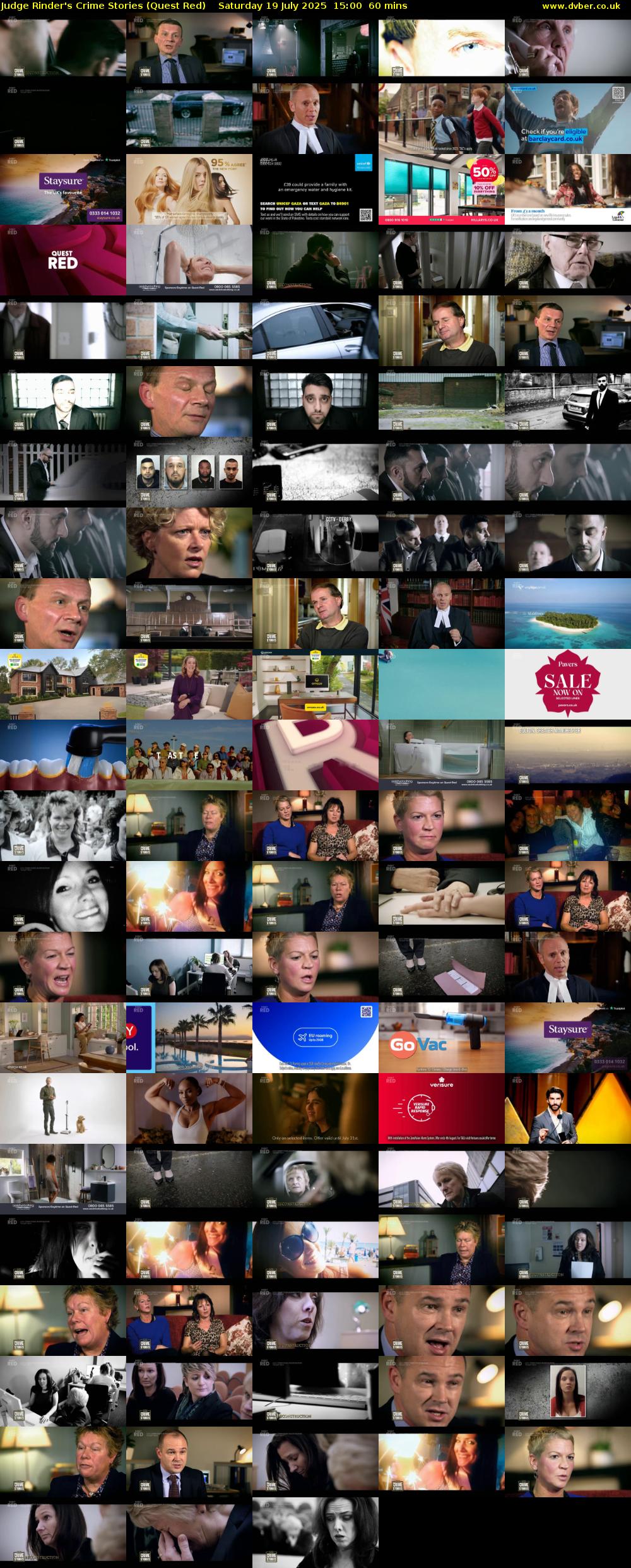 Judge Rinder's Crime Stories (Quest Red) Saturday 19 July 2025 15:00 - 16:00
