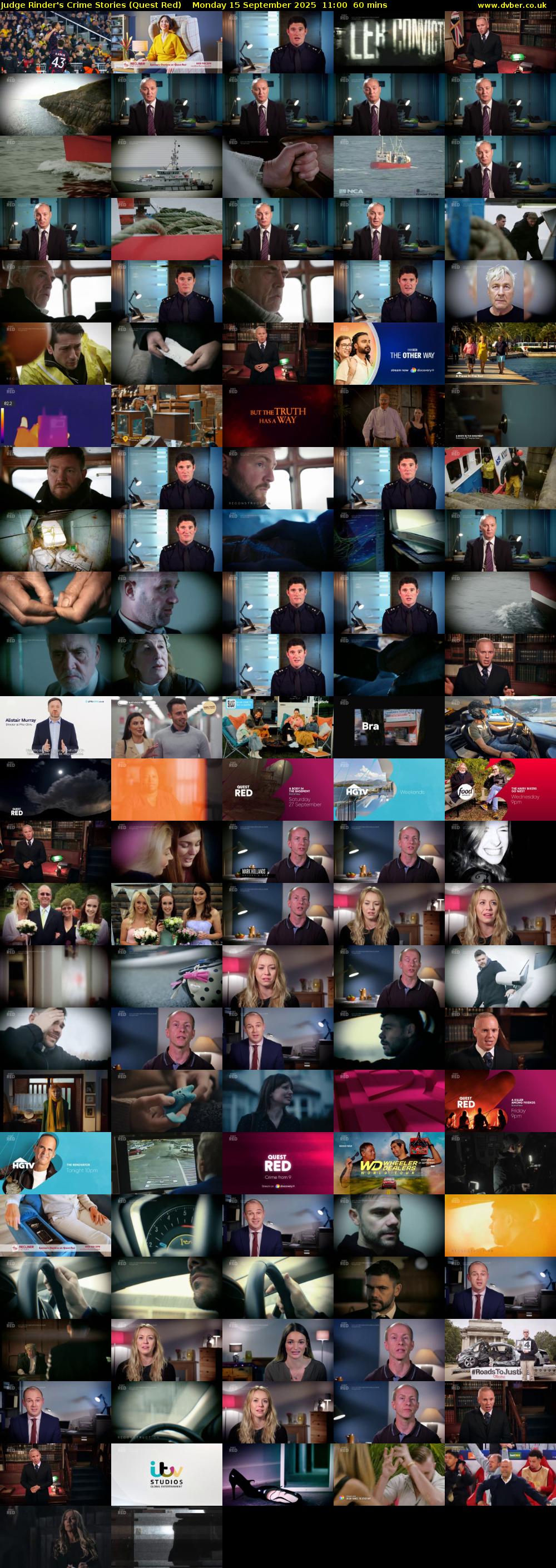 Judge Rinder's Crime Stories (Quest Red) Monday 15 September 2025 11:00 - 12:00