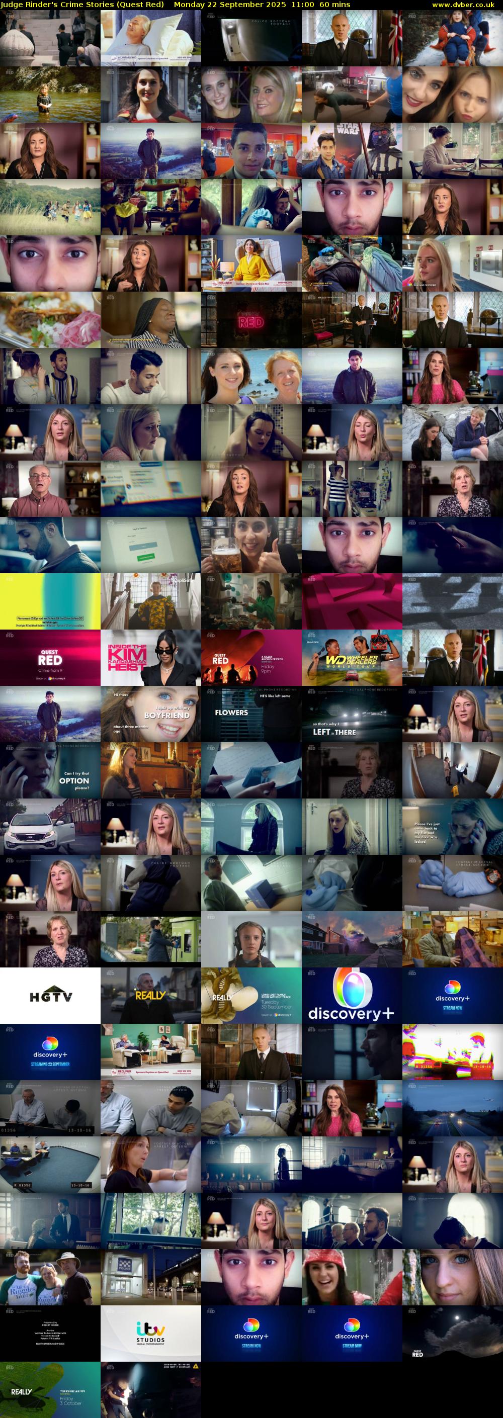 Judge Rinder's Crime Stories (Quest Red) Monday 22 September 2025 11:00 - 12:00