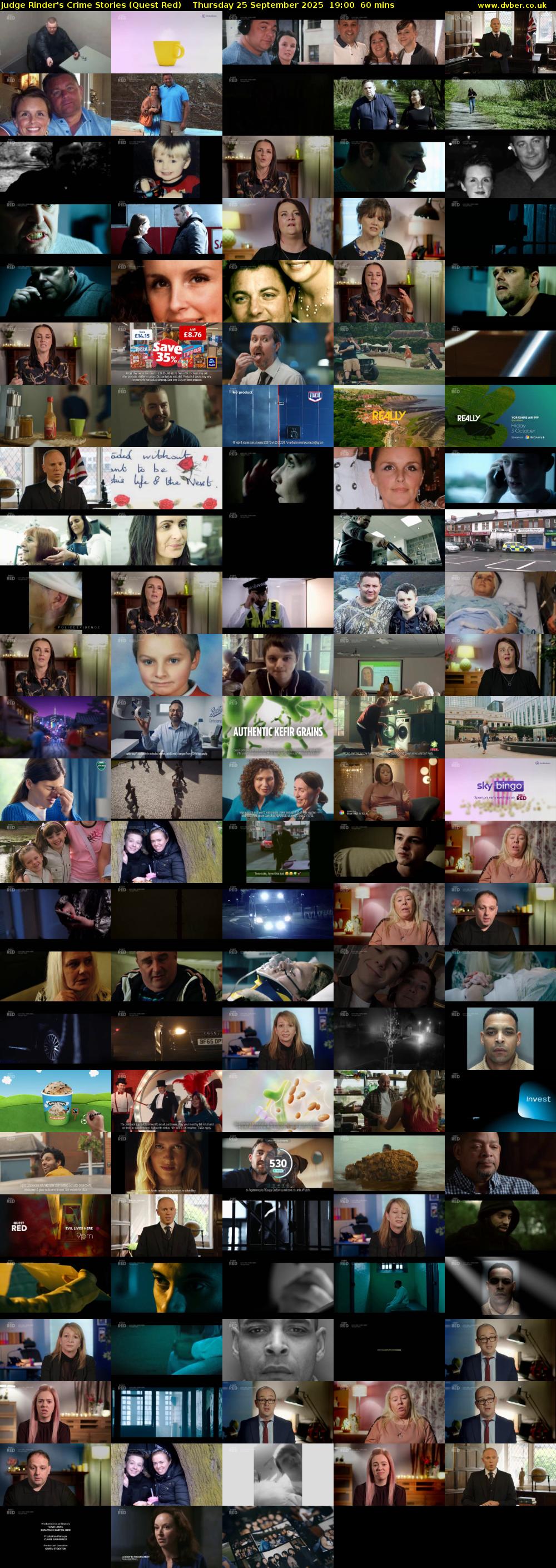 Judge Rinder's Crime Stories (Quest Red) Thursday 25 September 2025 19:00 - 20:00