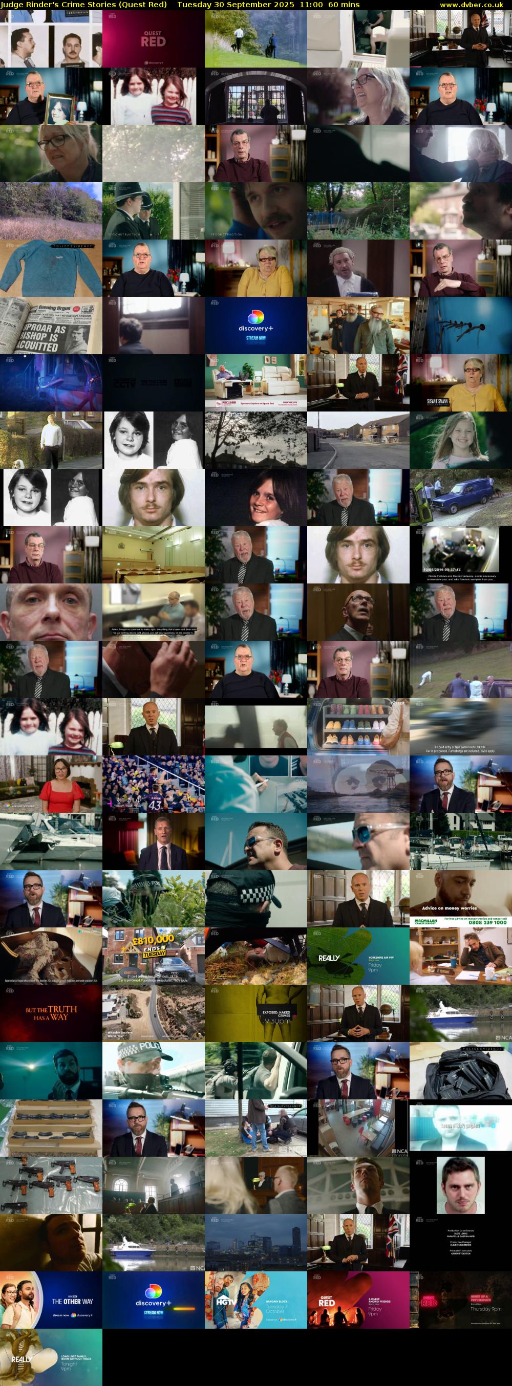 Judge Rinder's Crime Stories (Quest Red) Tuesday 30 September 2025 11:00 - 12:00