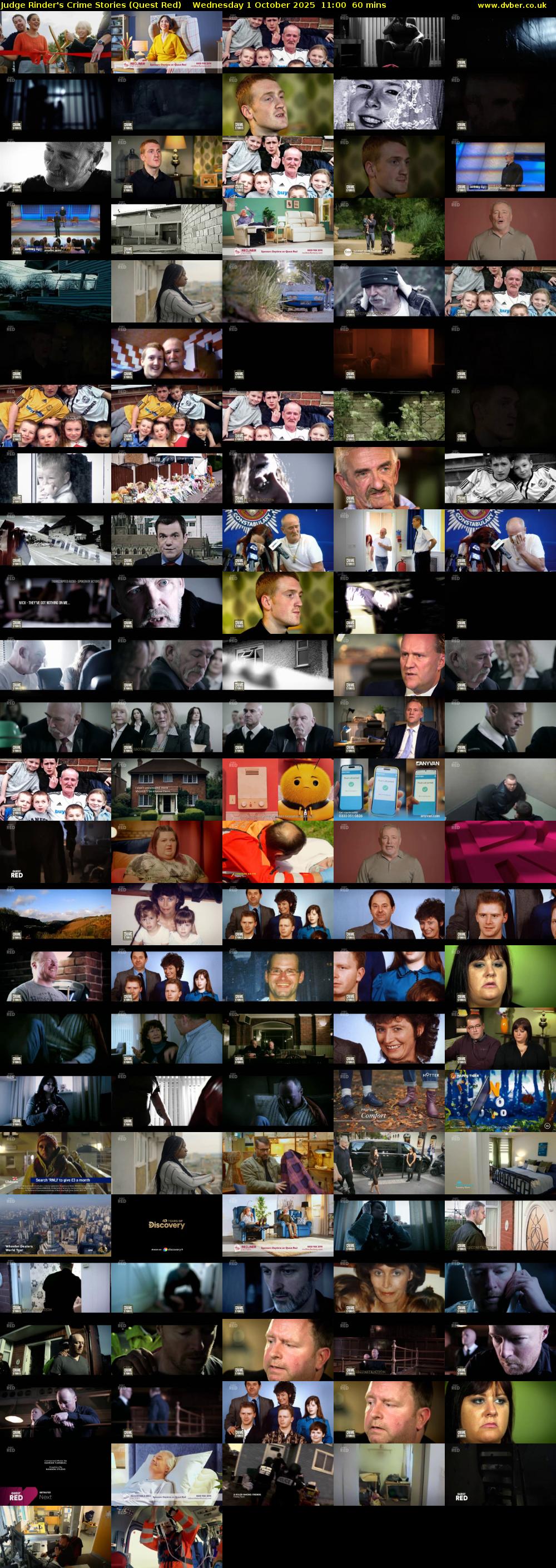 Judge Rinder's Crime Stories (Quest Red) Wednesday 1 October 2025 11:00 - 12:00