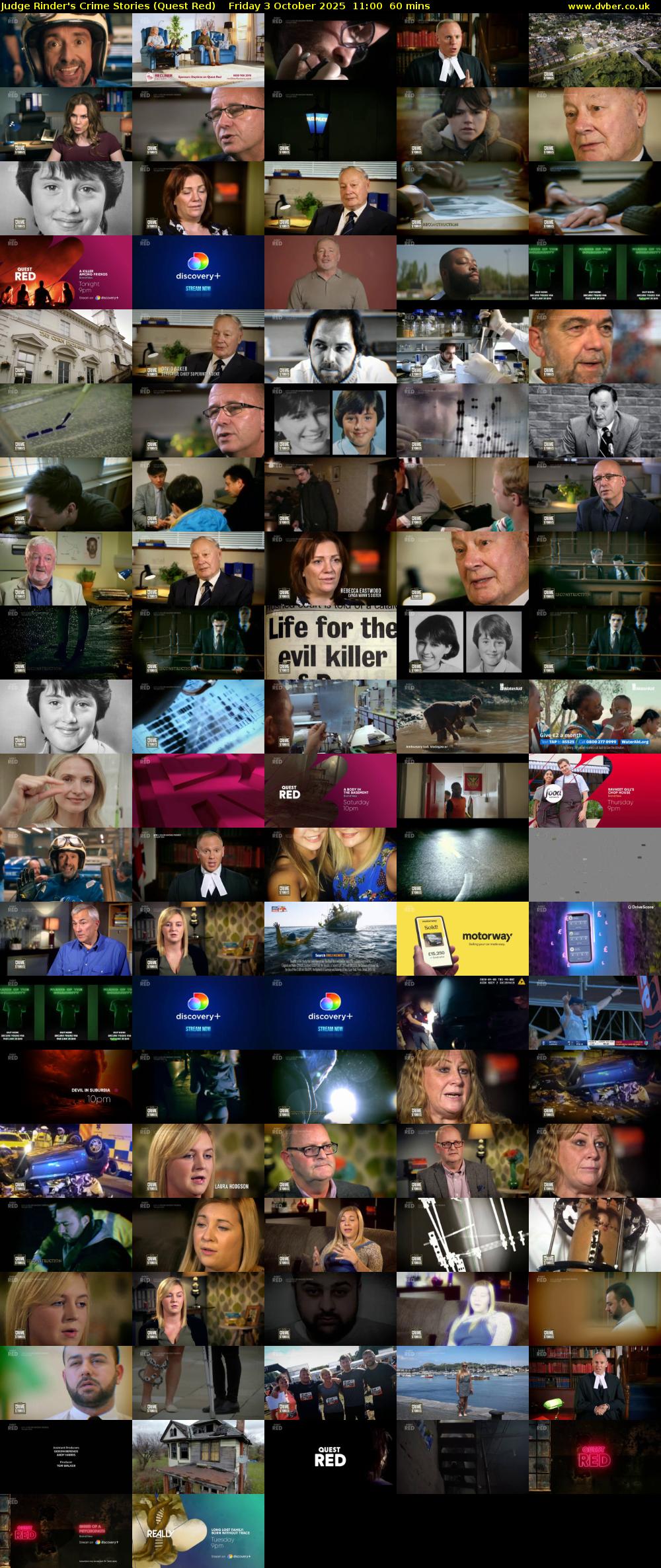 Judge Rinder's Crime Stories (Quest Red) Friday 3 October 2025 11:00 - 12:00