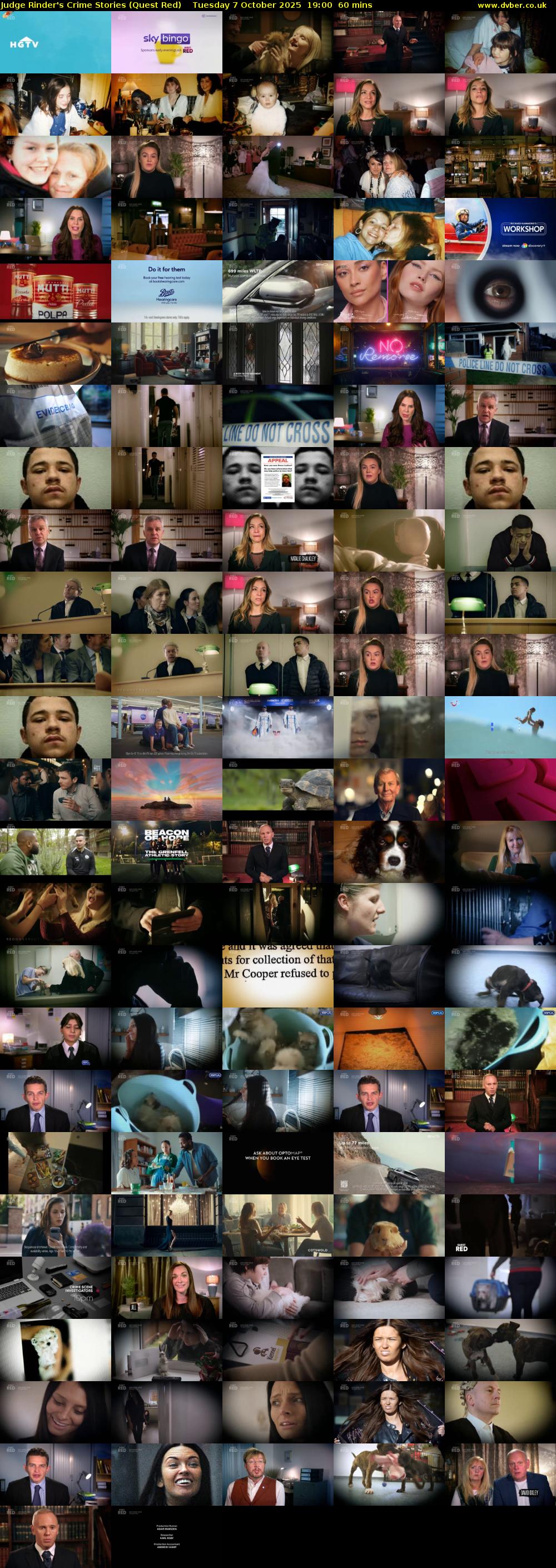 Judge Rinder's Crime Stories (Quest Red) Tuesday 7 October 2025 19:00 - 20:00