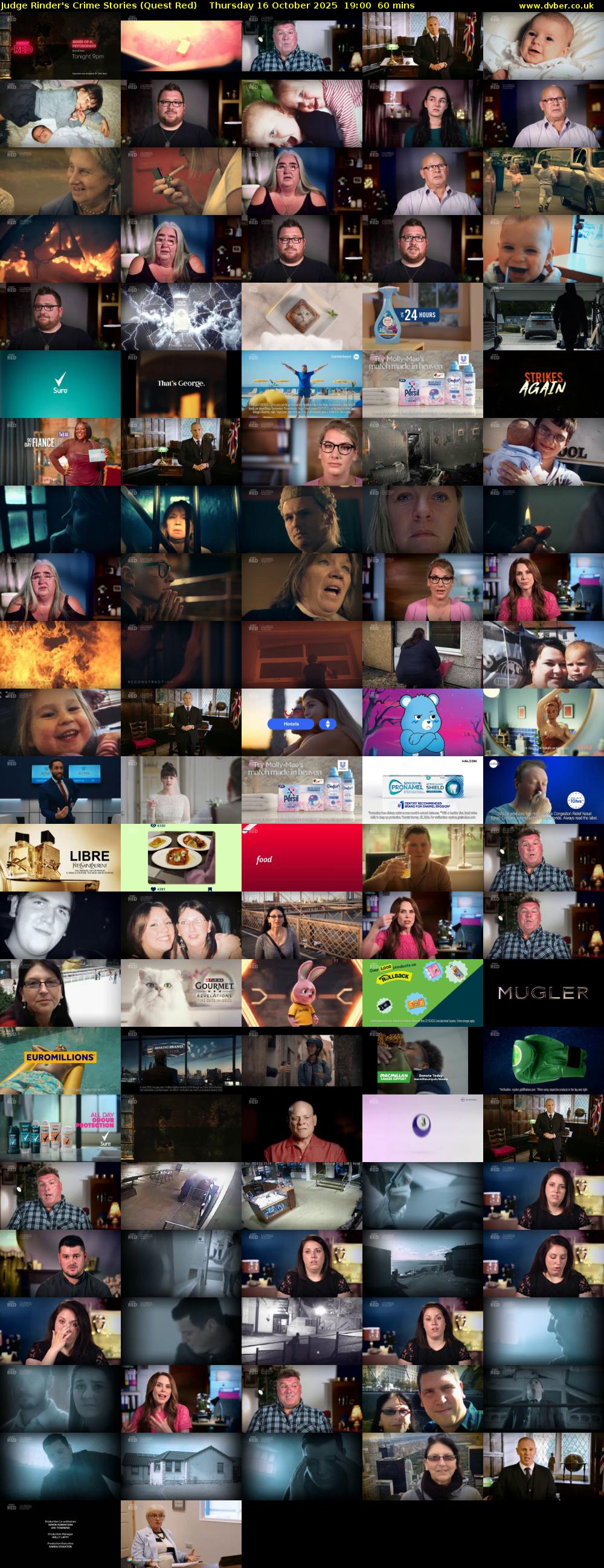 Judge Rinder's Crime Stories (Quest Red) Thursday 16 October 2025 19:00 - 20:00