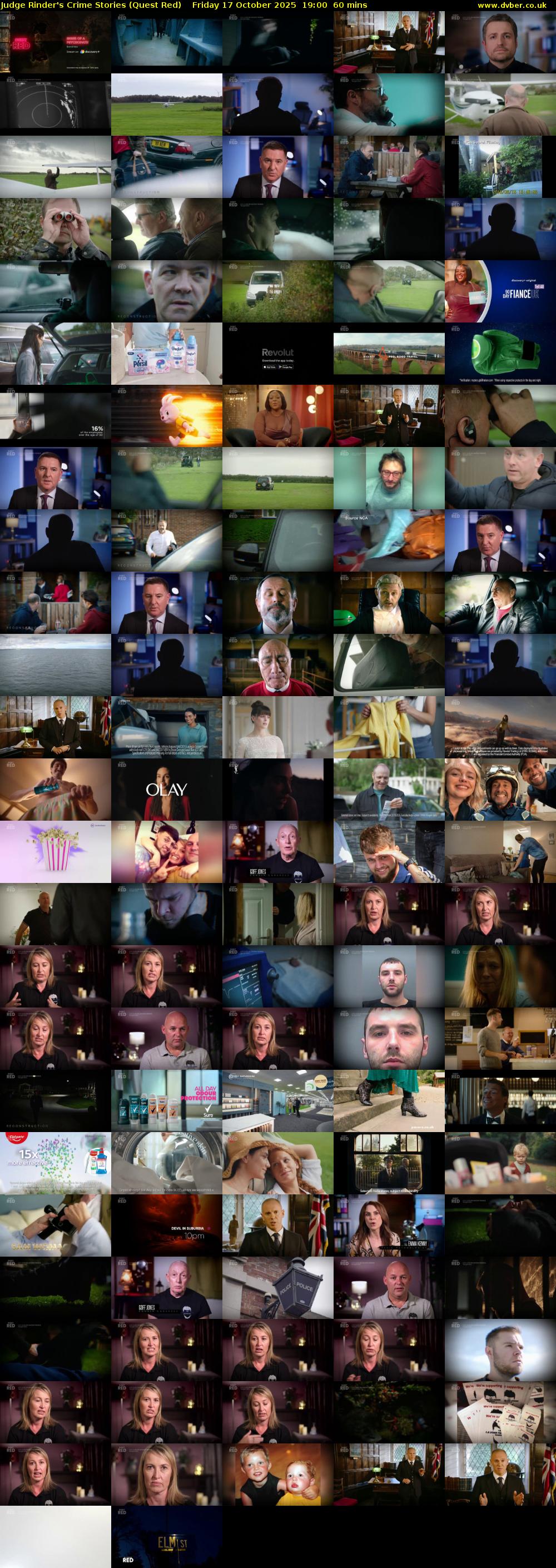 Judge Rinder's Crime Stories (Quest Red) Friday 17 October 2025 19:00 - 20:00