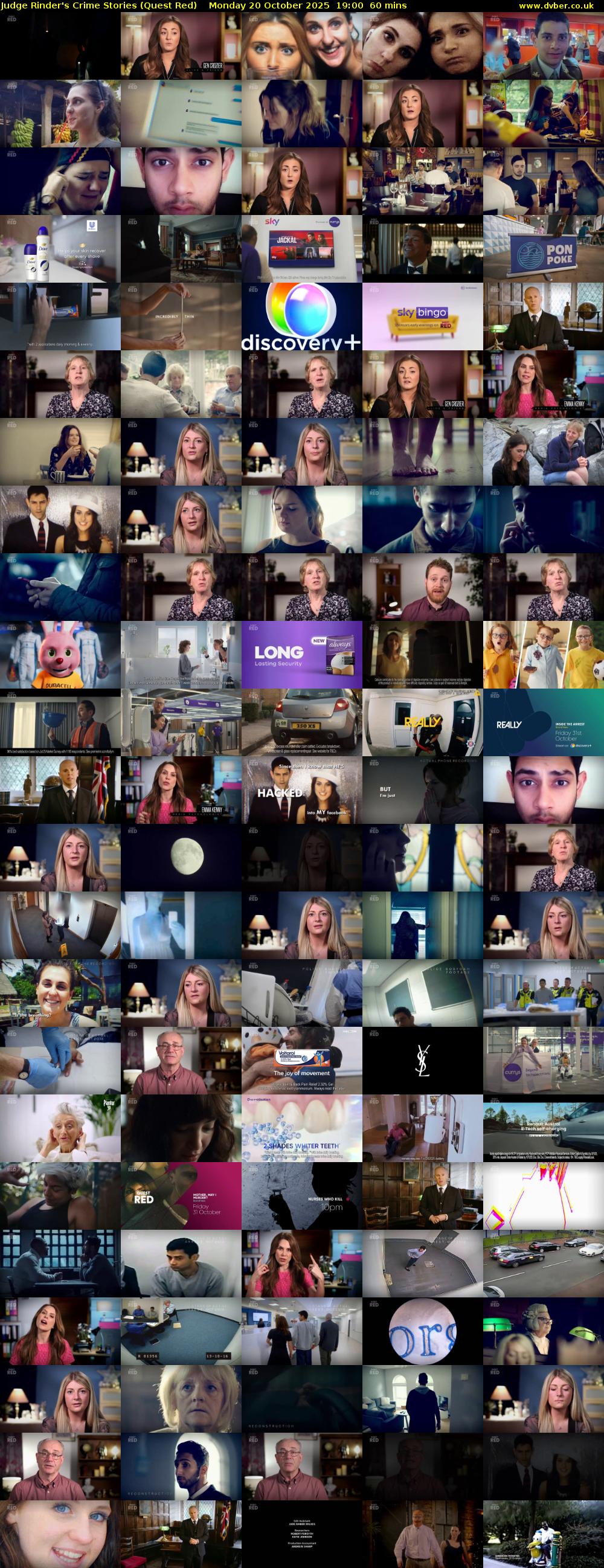 Judge Rinder's Crime Stories (Quest Red) Monday 20 October 2025 19:00 - 20:00