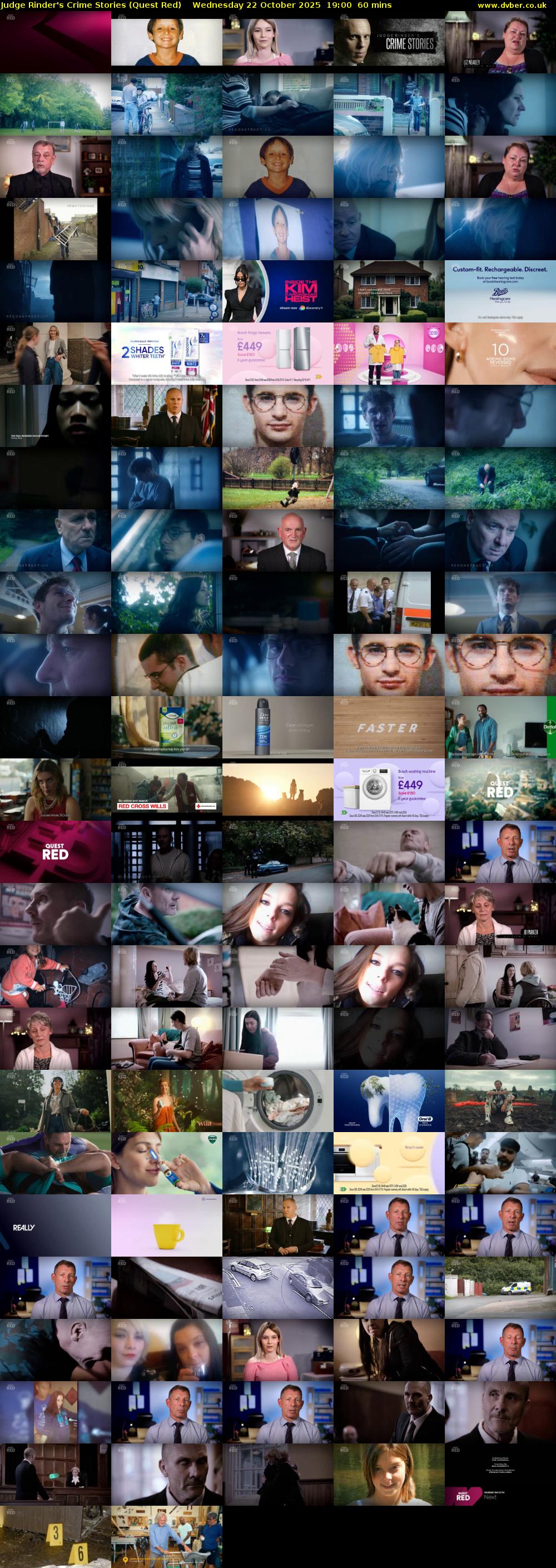 Judge Rinder's Crime Stories (Quest Red) Wednesday 22 October 2025 19:00 - 20:00