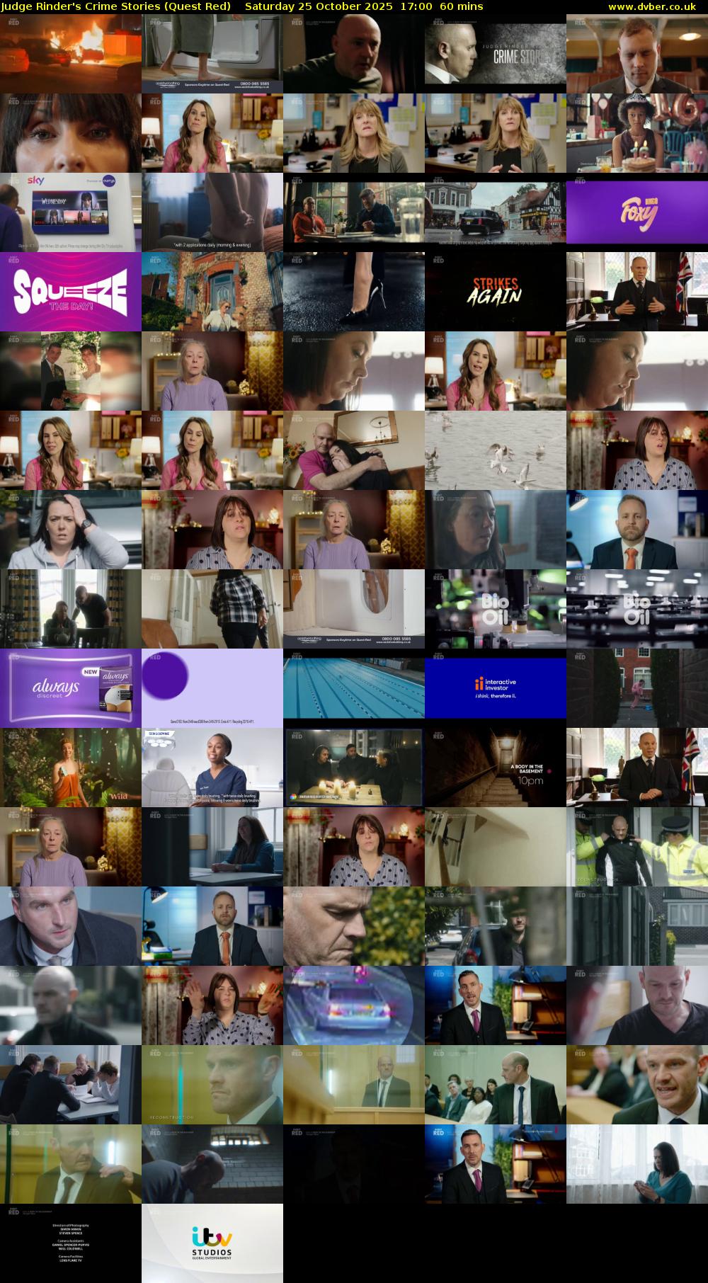 Judge Rinder's Crime Stories (Quest Red) Saturday 25 October 2025 17:00 - 18:00