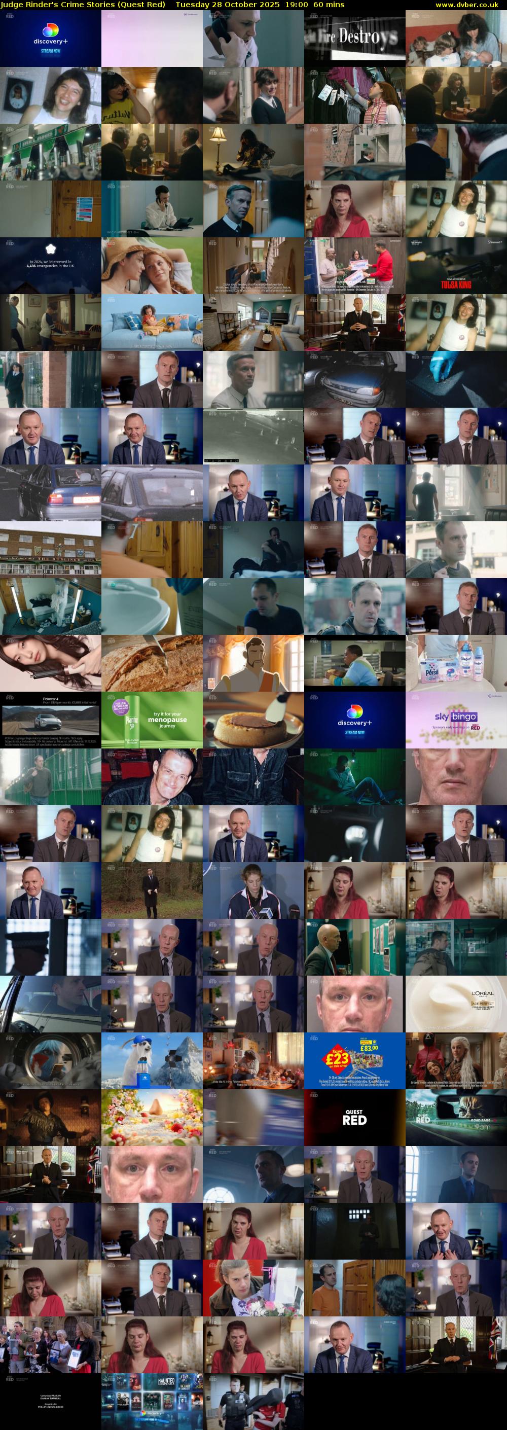 Judge Rinder's Crime Stories (Quest Red) Tuesday 28 October 2025 19:00 - 20:00