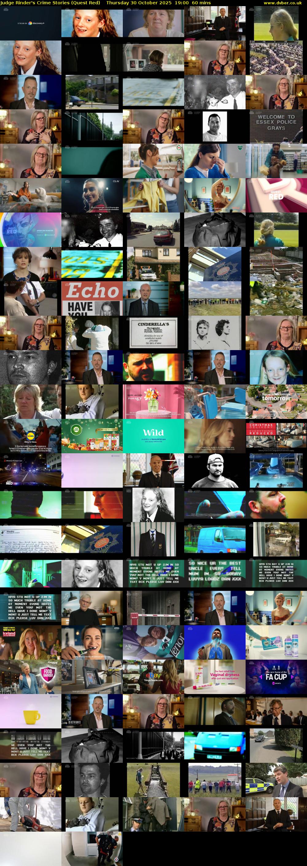 Judge Rinder's Crime Stories (Quest Red) Thursday 30 October 2025 19:00 - 20:00