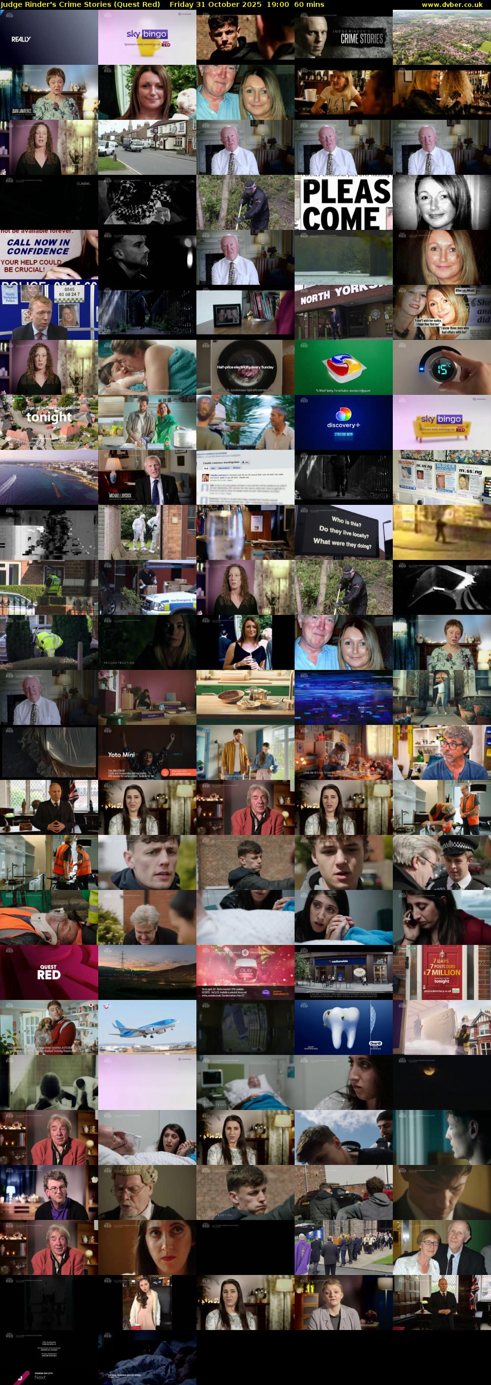 Judge Rinder's Crime Stories (Quest Red) Friday 31 October 2025 19:00 - 20:00