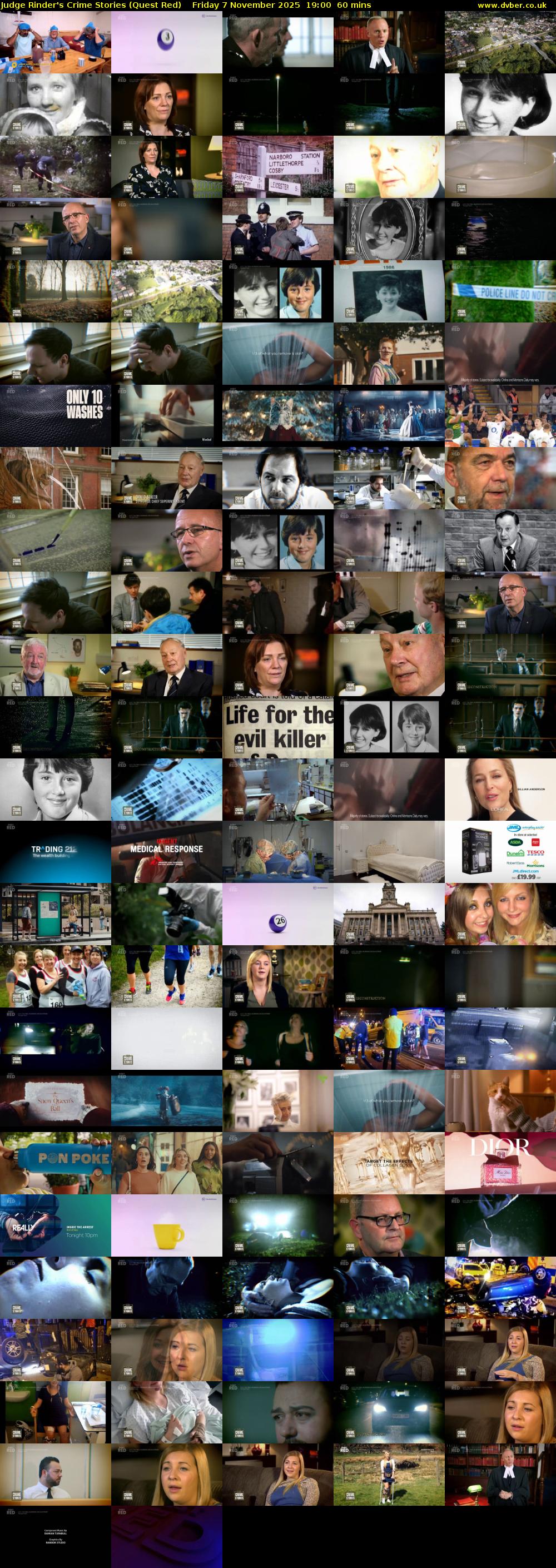 Judge Rinder's Crime Stories (Quest Red) Friday 7 November 2025 19:00 - 20:00