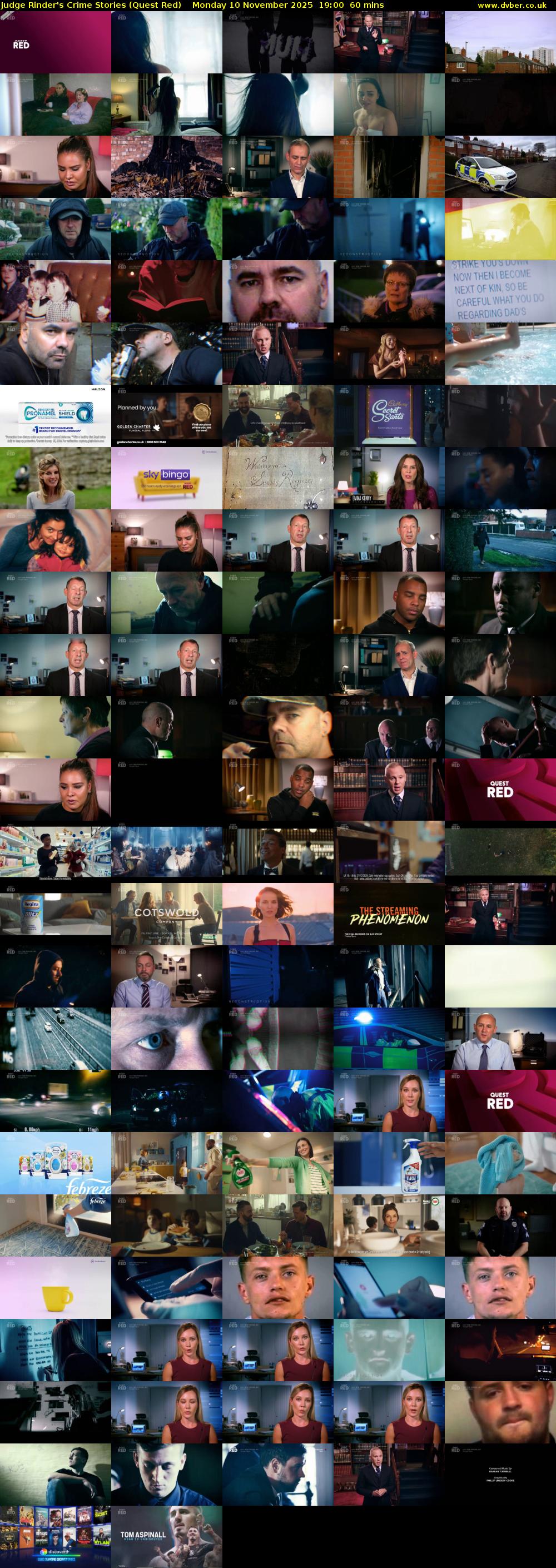 Judge Rinder's Crime Stories (Quest Red) Monday 10 November 2025 19:00 - 20:00