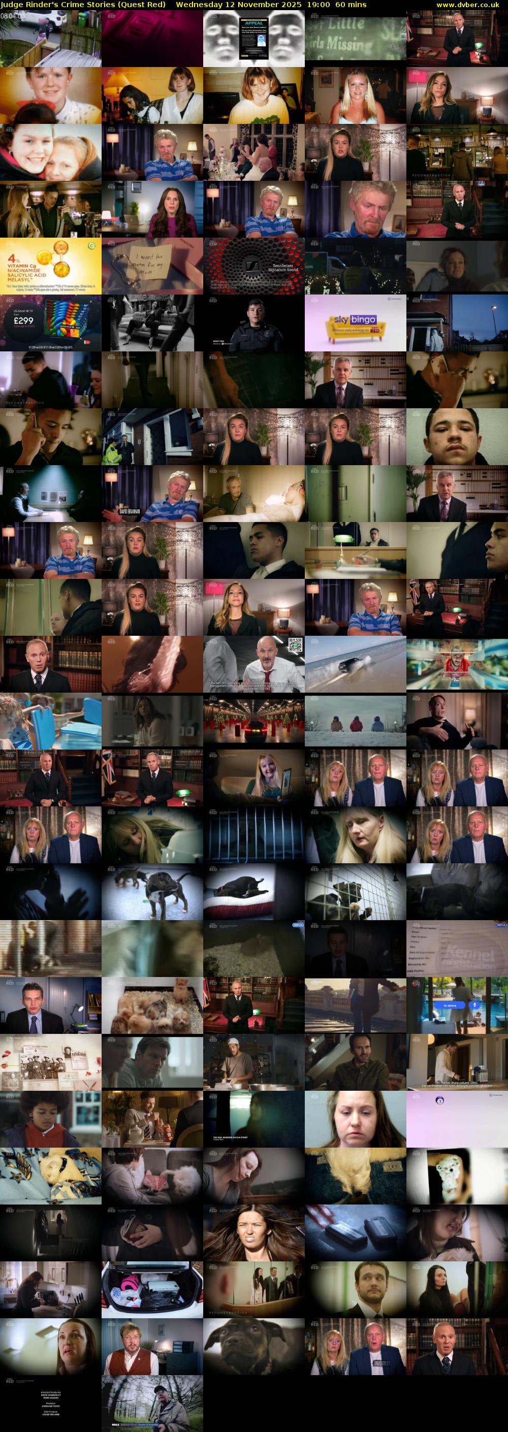 Judge Rinder's Crime Stories (Quest Red) Wednesday 12 November 2025 19:00 - 20:00