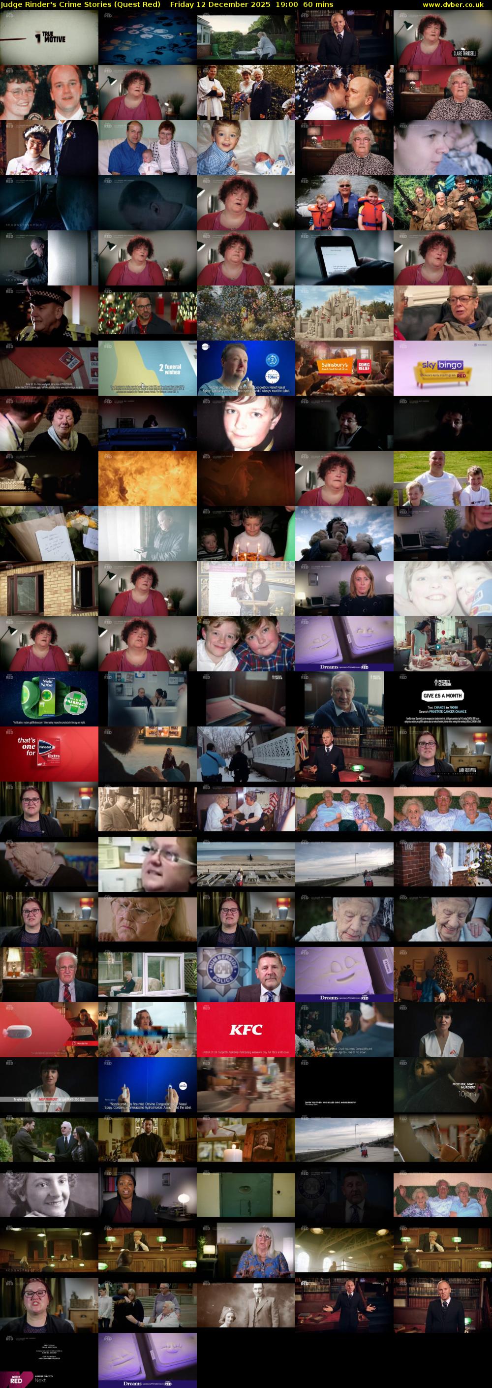 Judge Rinder's Crime Stories (Quest Red) Friday 12 December 2025 19:00 - 20:00