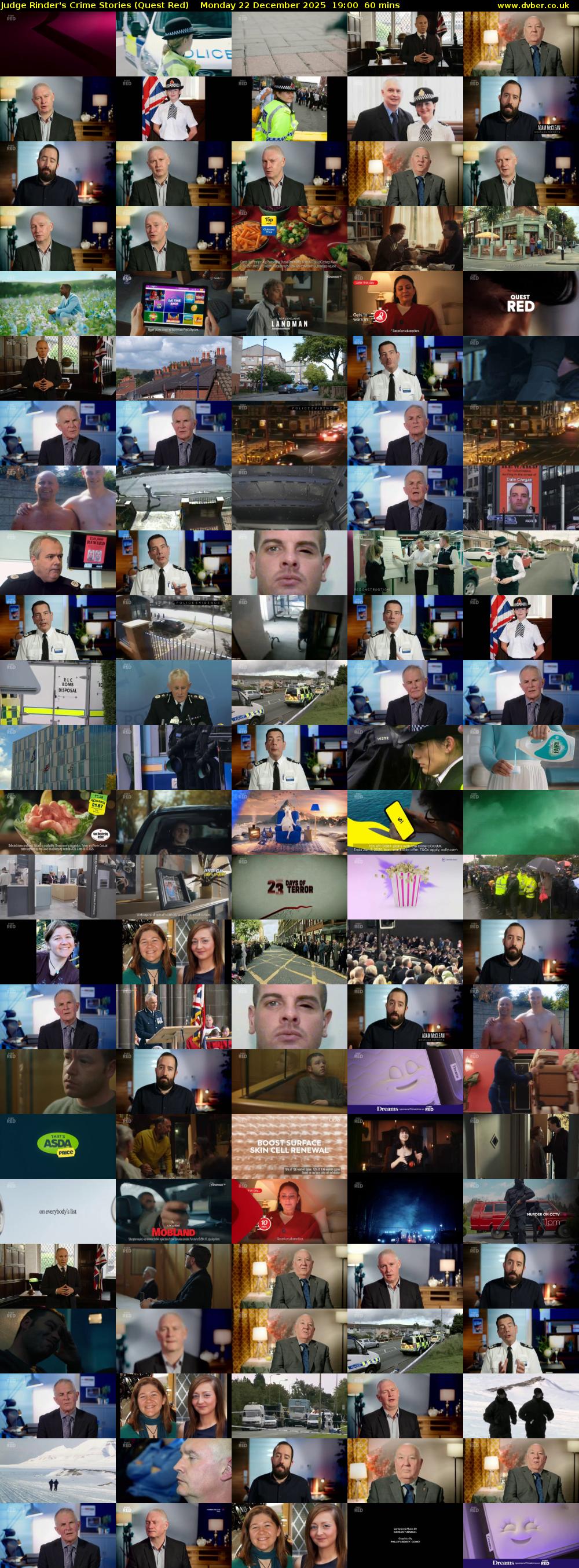 Judge Rinder's Crime Stories (Quest Red) Monday 22 December 2025 19:00 - 20:00