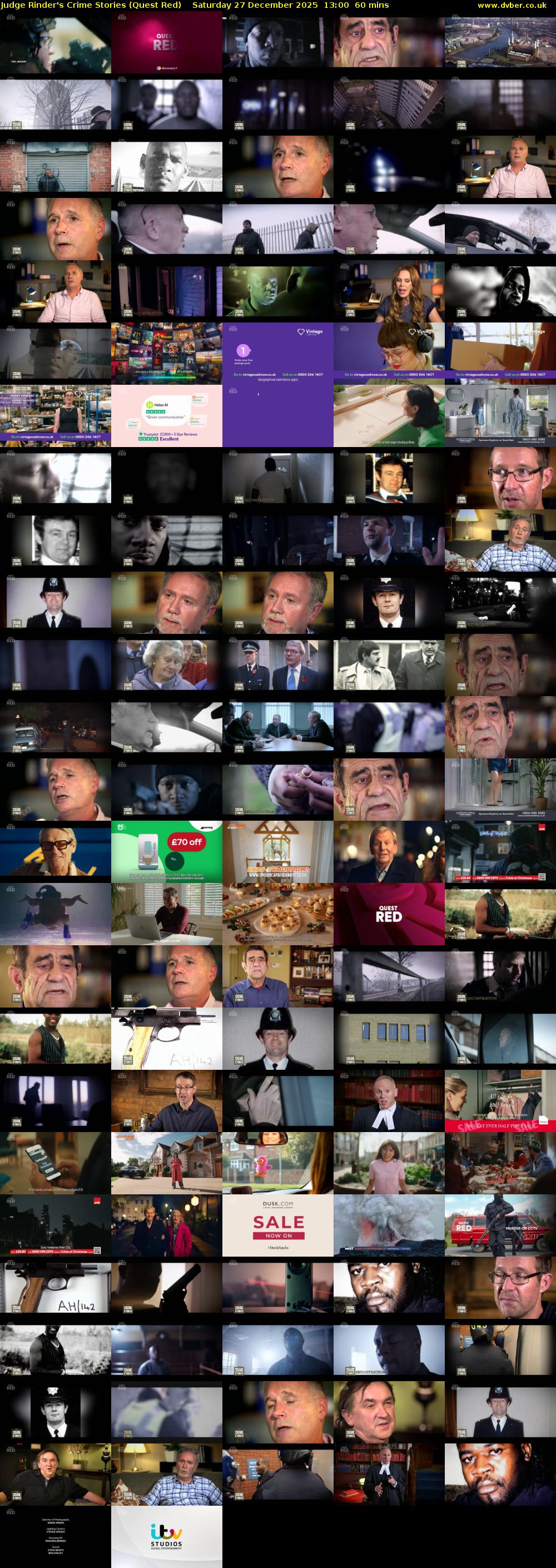 Judge Rinder's Crime Stories (Quest Red) Saturday 27 December 2025 13:00 - 14:00