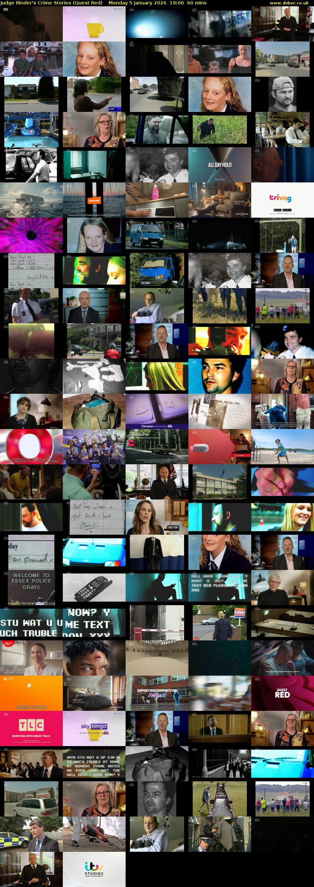 Judge Rinder's Crime Stories (Quest Red) Monday 5 January 2026 19:00 - 20:00