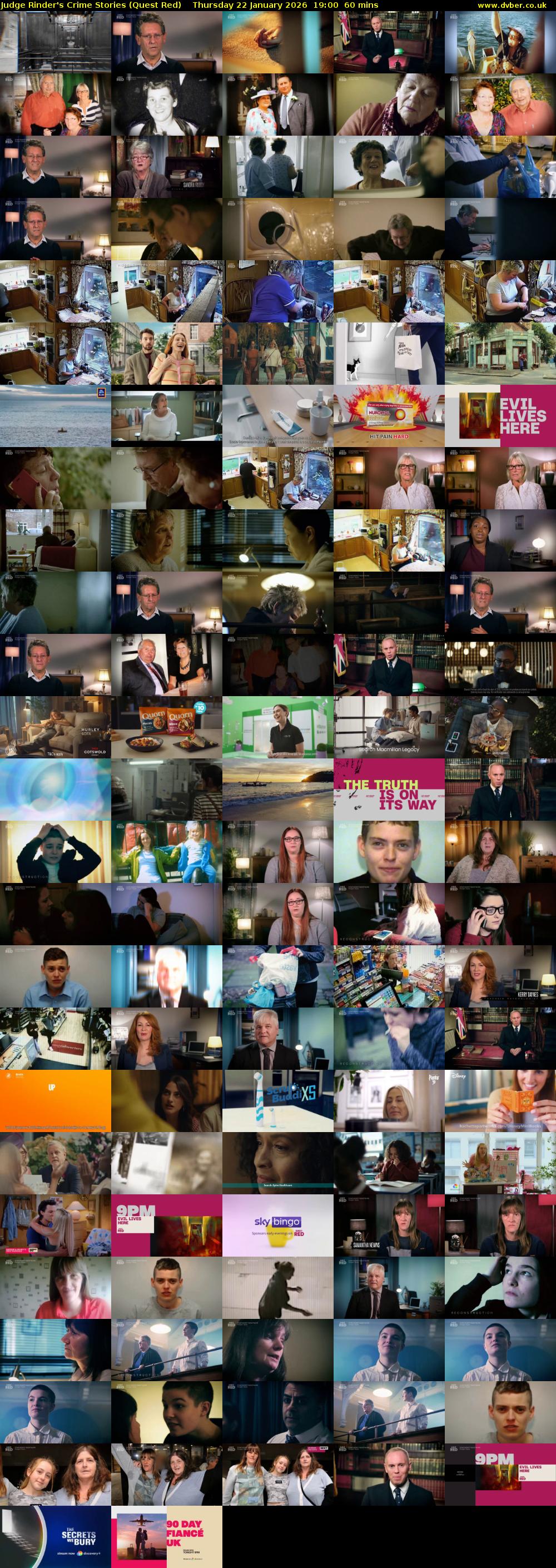 Judge Rinder's Crime Stories (Quest Red) Thursday 22 January 2026 19:00 - 20:00