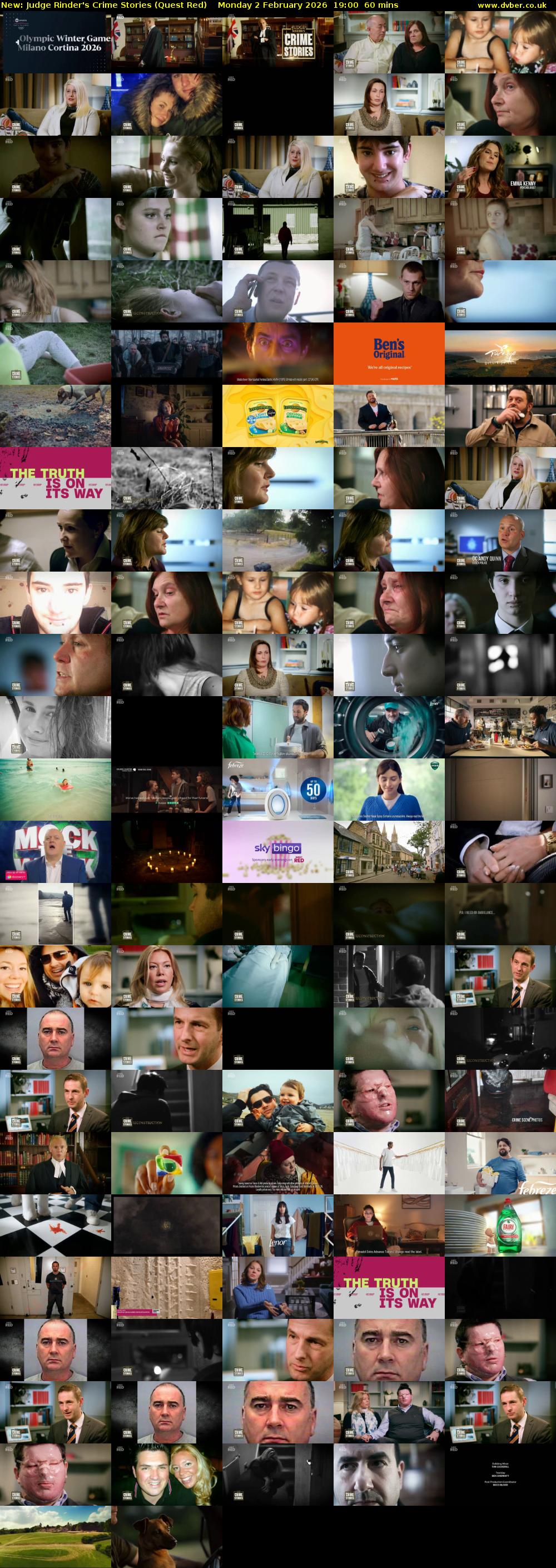 Judge Rinder's Crime Stories (Quest Red) Monday 2 February 2026 19:00 - 20:00