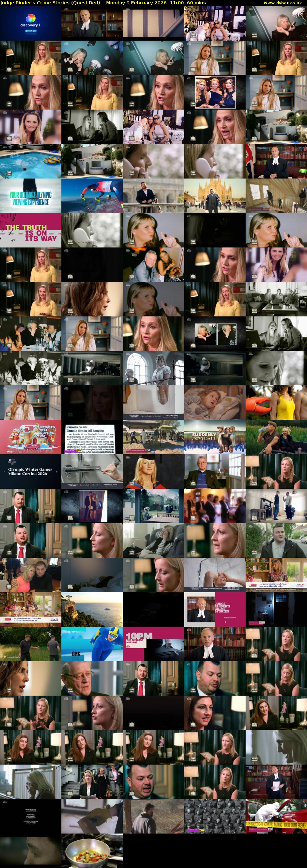 Judge Rinder's Crime Stories (Quest Red) Monday 9 February 2026 11:00 - 12:00