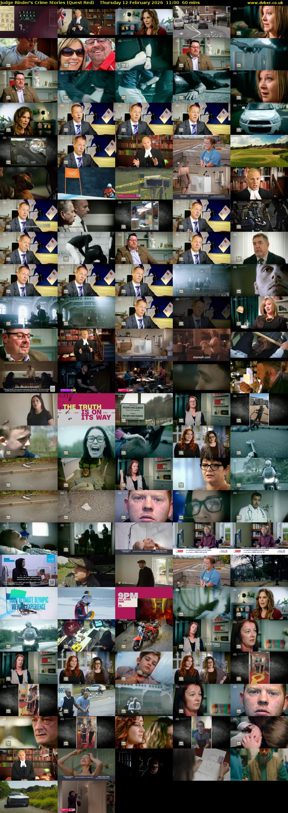 Judge Rinder's Crime Stories (Quest Red) Thursday 12 February 2026 11:00 - 12:00