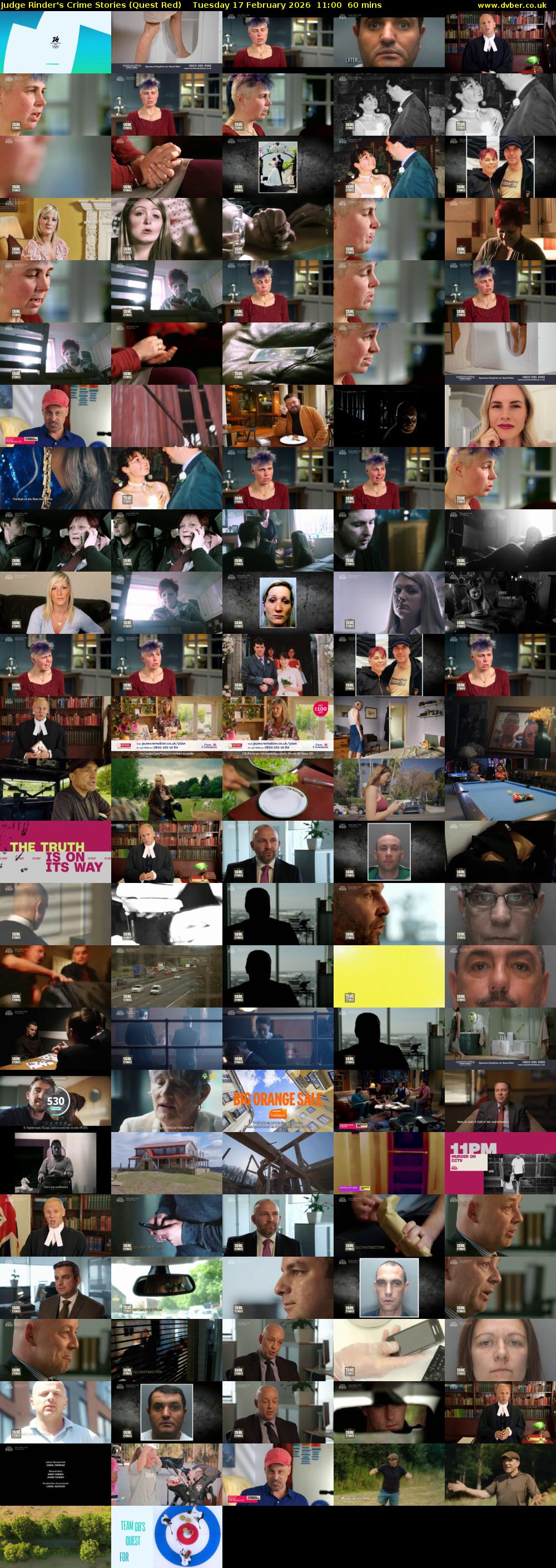 Judge Rinder's Crime Stories (Quest Red) Tuesday 17 February 2026 11:00 - 12:00