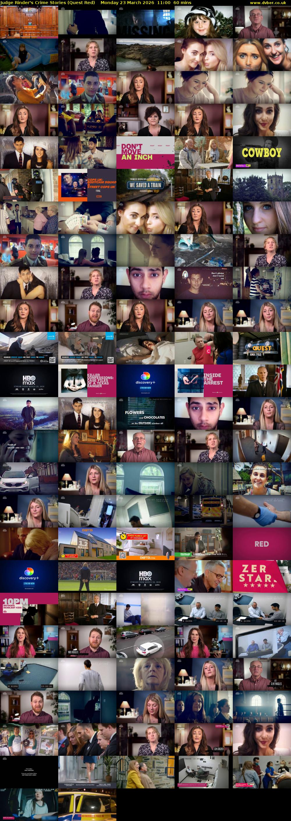 Judge Rinder's Crime Stories (Quest Red) Monday 23 March 2026 11:00 - 12:00