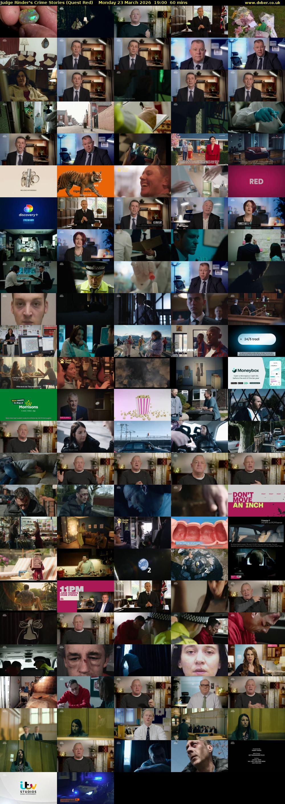 Judge Rinder's Crime Stories (Quest Red) Monday 23 March 2026 19:00 - 20:00