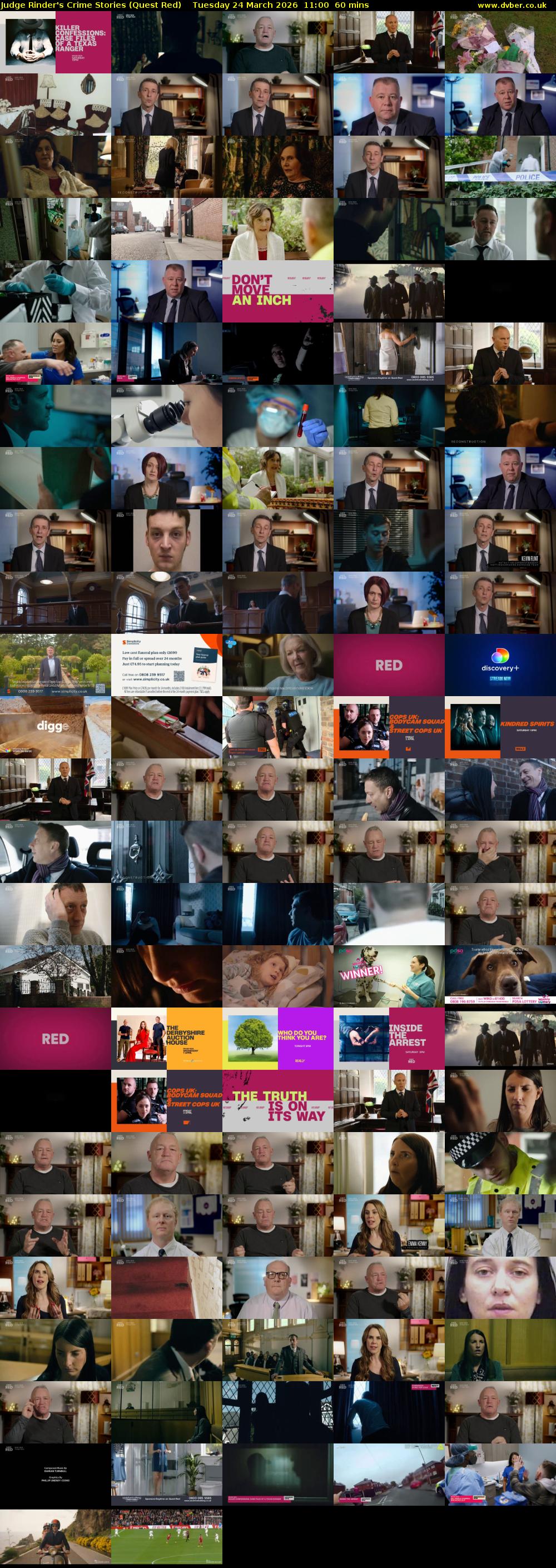 Judge Rinder's Crime Stories (Quest Red) Tuesday 24 March 2026 11:00 - 12:00