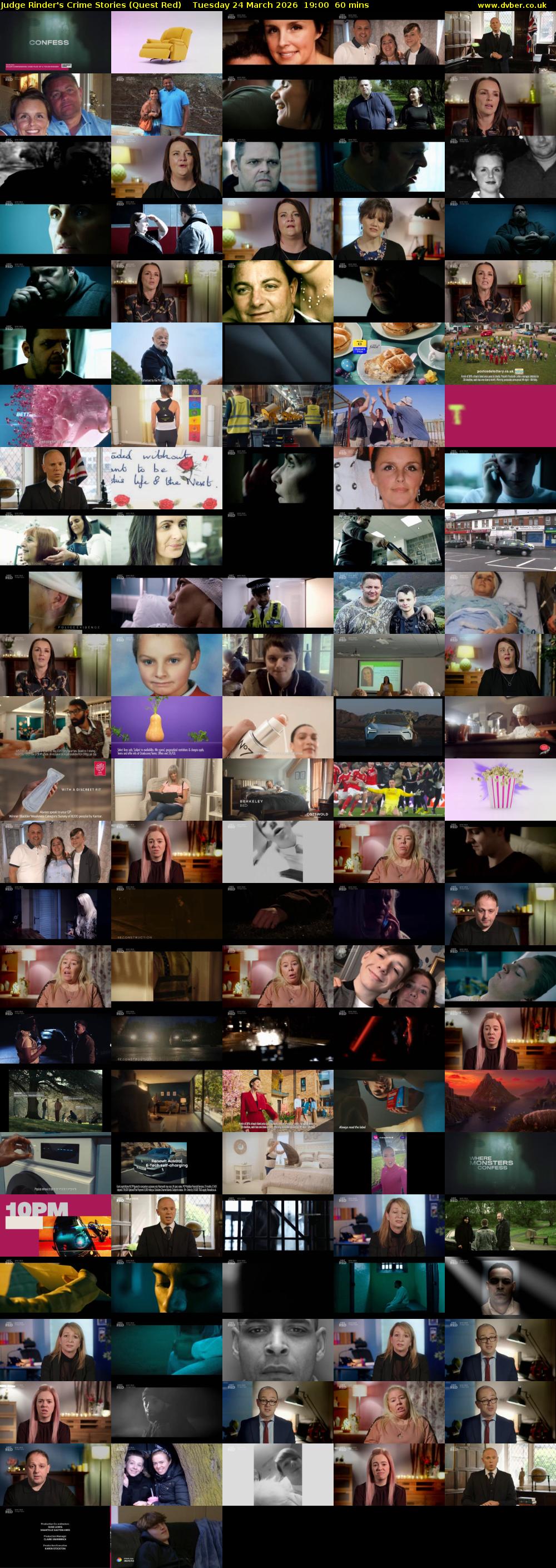 Judge Rinder's Crime Stories (Quest Red) Tuesday 24 March 2026 19:00 - 20:00