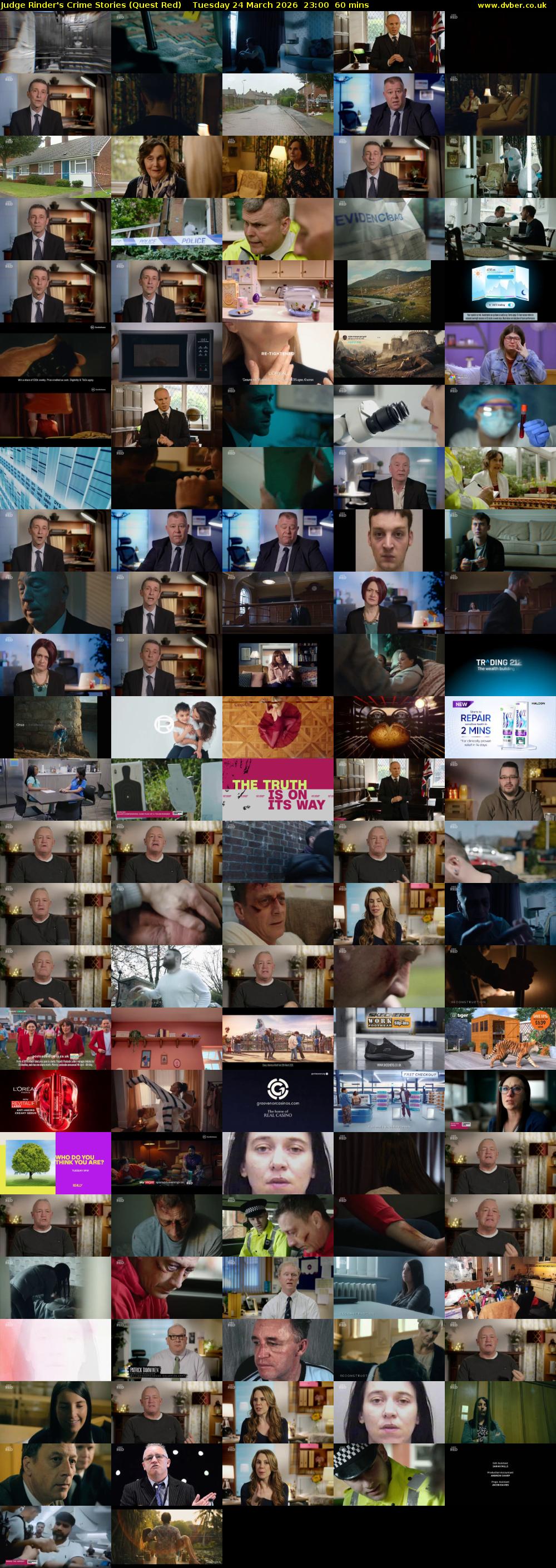 Judge Rinder's Crime Stories (Quest Red) Tuesday 24 March 2026 23:00 - 00:00