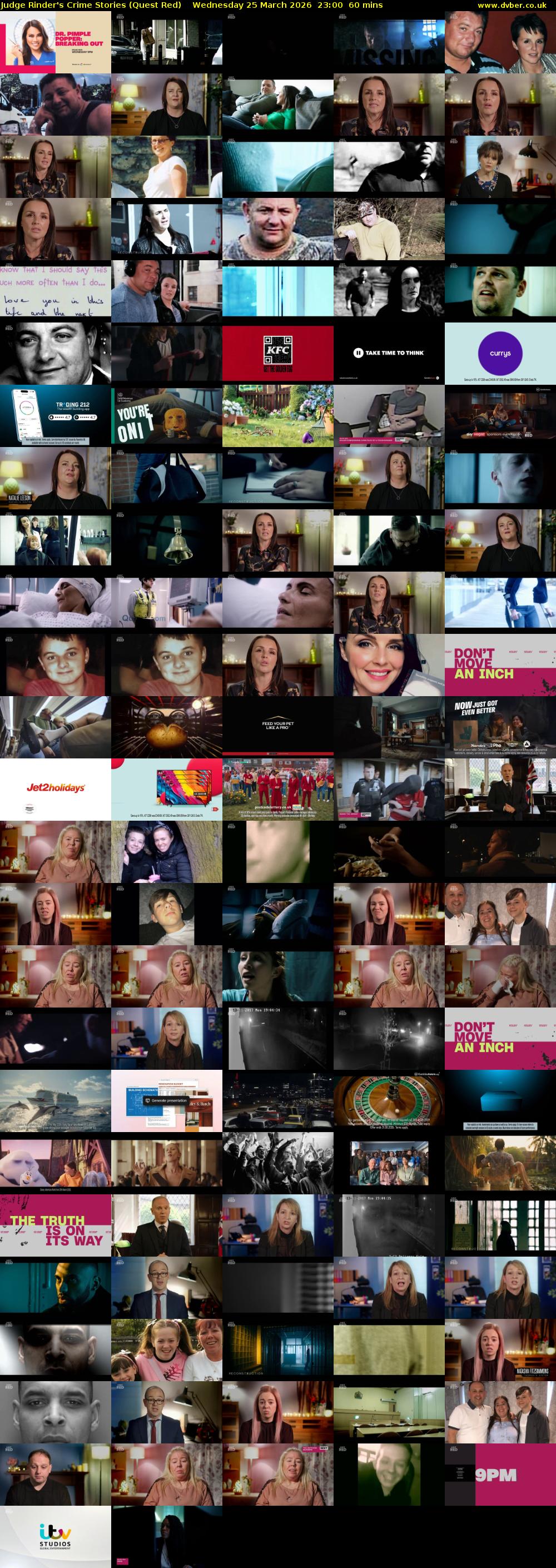 Judge Rinder's Crime Stories (Quest Red) Wednesday 25 March 2026 23:00 - 00:00