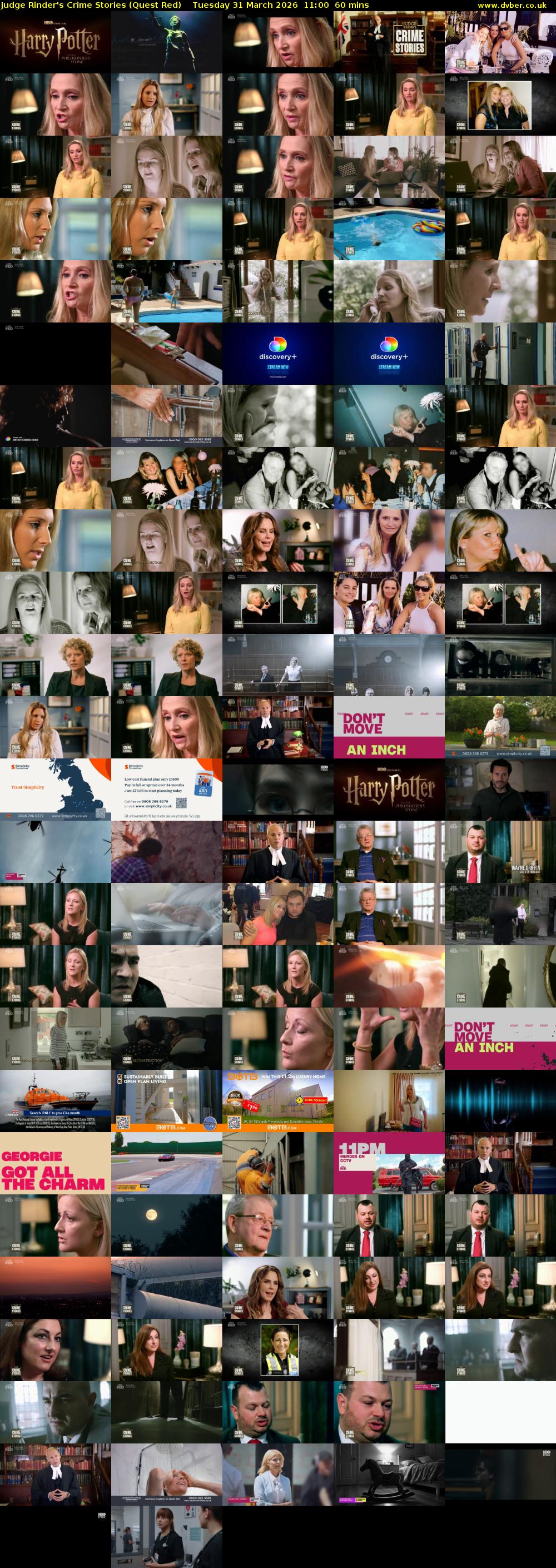 Judge Rinder's Crime Stories (Quest Red) Tuesday 31 March 2026 11:00 - 12:00