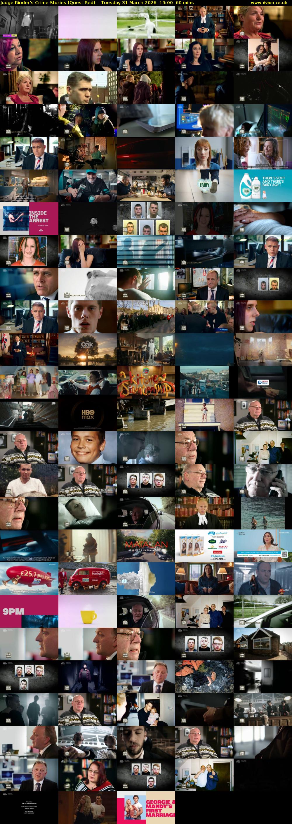 Judge Rinder's Crime Stories (Quest Red) Tuesday 31 March 2026 19:00 - 20:00