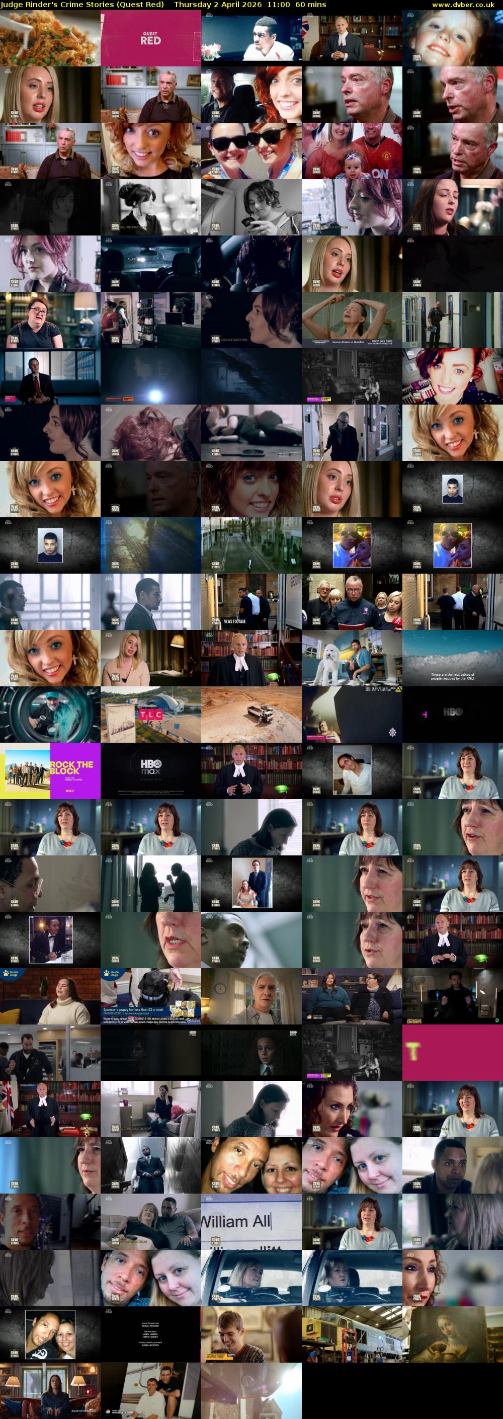 Judge Rinder's Crime Stories (Quest Red) Thursday 2 April 2026 11:00 - 12:00