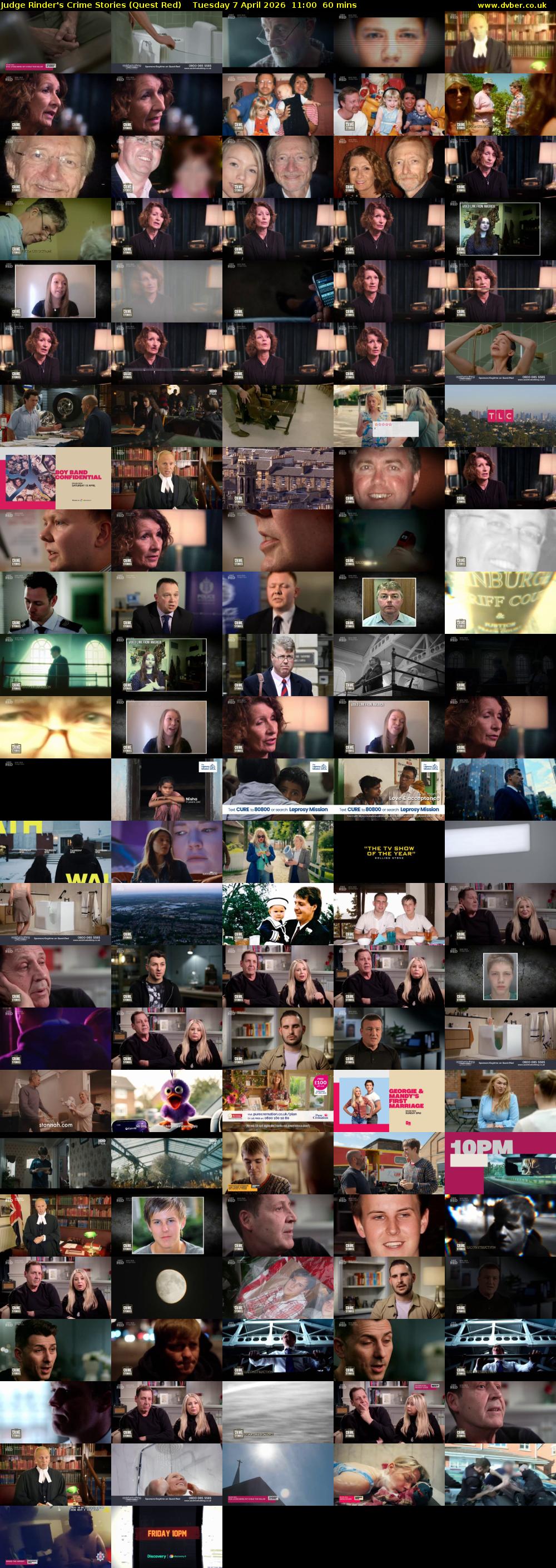 Judge Rinder's Crime Stories (Quest Red) Tuesday 7 April 2026 11:00 - 12:00