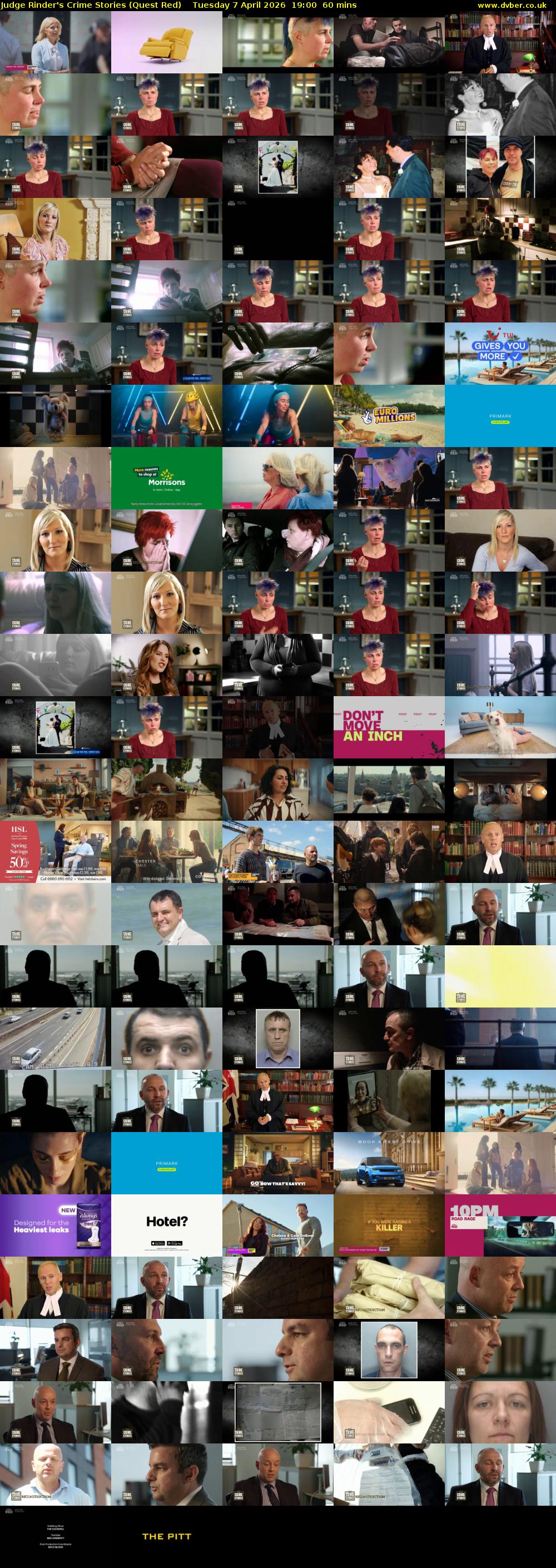 Judge Rinder's Crime Stories (Quest Red) Tuesday 7 April 2026 19:00 - 20:00