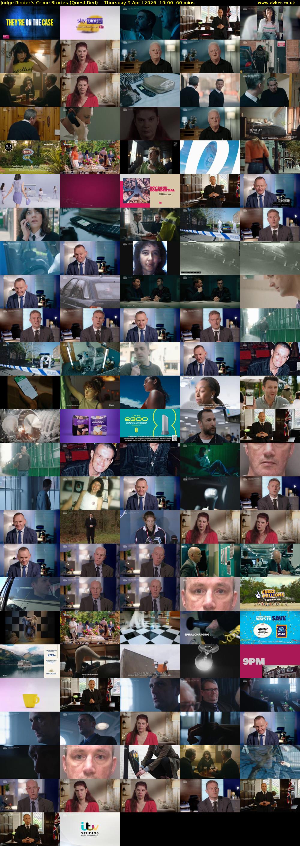 Judge Rinder's Crime Stories (Quest Red) Thursday 9 April 2026 19:00 - 20:00