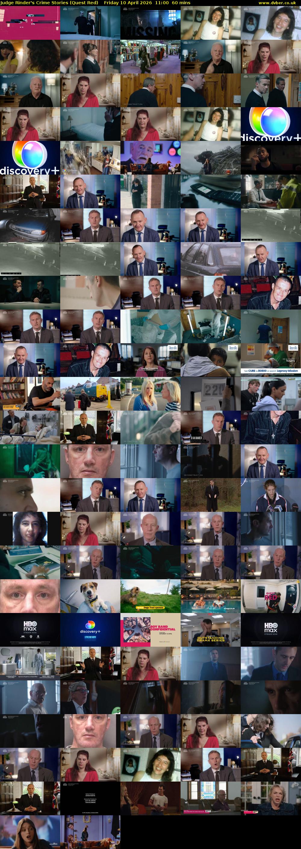 Judge Rinder's Crime Stories (Quest Red) Friday 10 April 2026 11:00 - 12:00