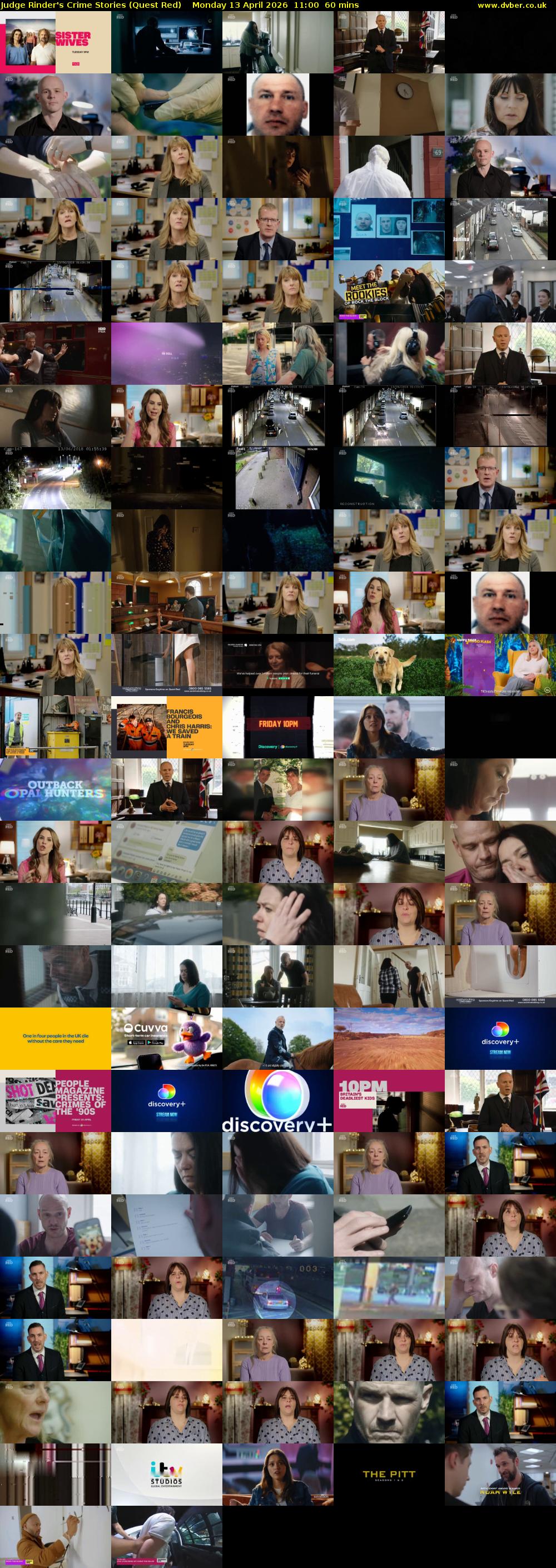 Judge Rinder's Crime Stories (Quest Red) Monday 13 April 2026 11:00 - 12:00