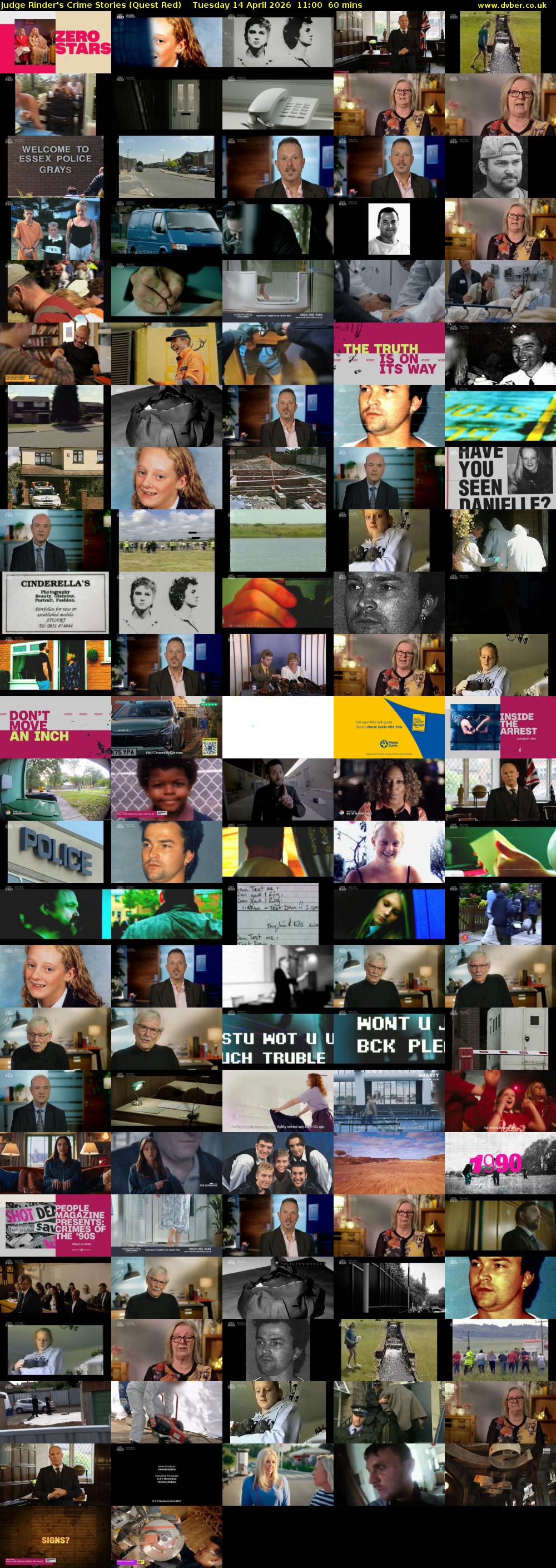 Judge Rinder's Crime Stories (Quest Red) Tuesday 14 April 2026 11:00 - 12:00